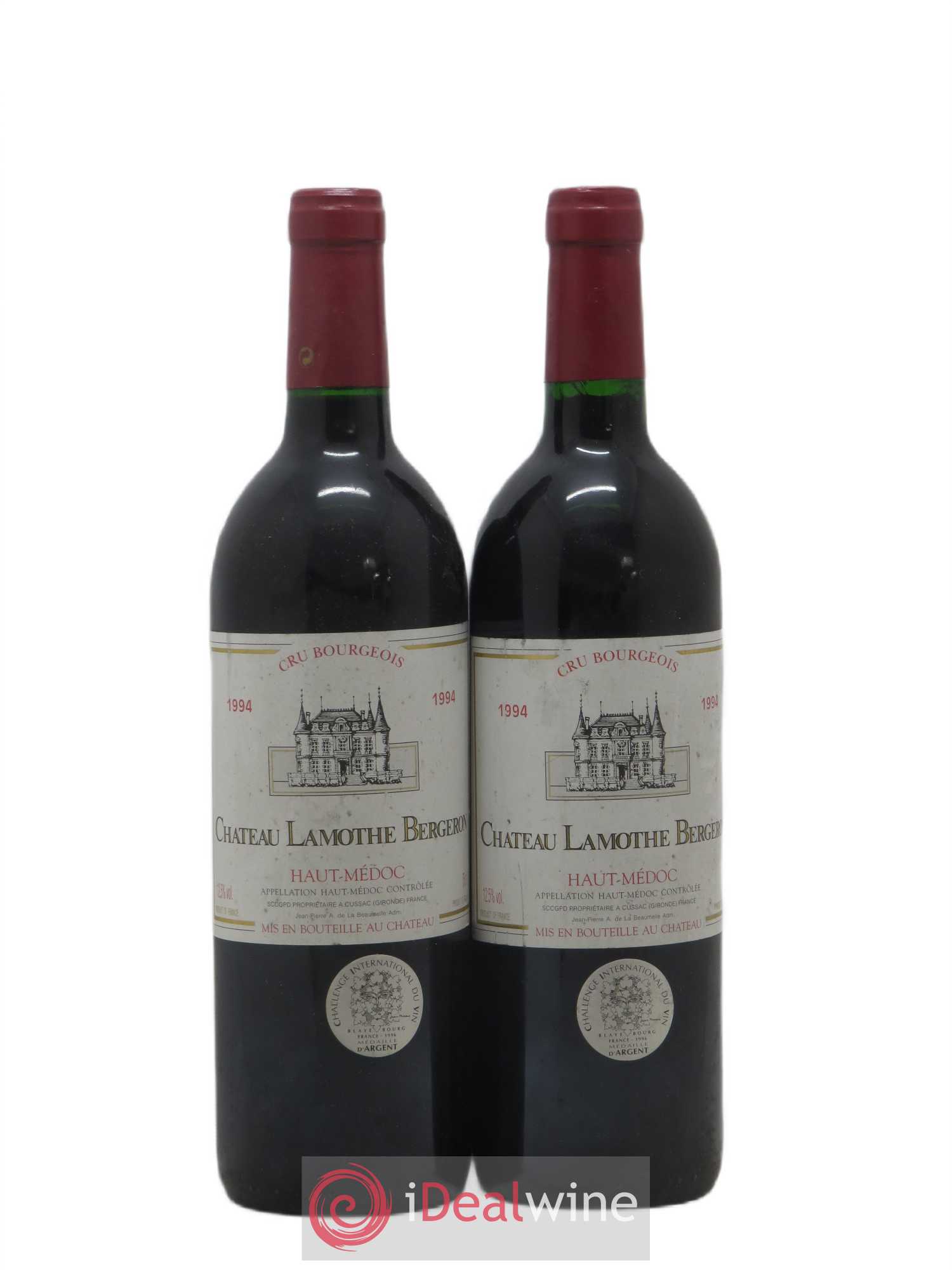 Château Lamothe Bergeron Cru Bourgeois (sans prix de réserve) 1994 - Lot de 2 bouteilles - 0