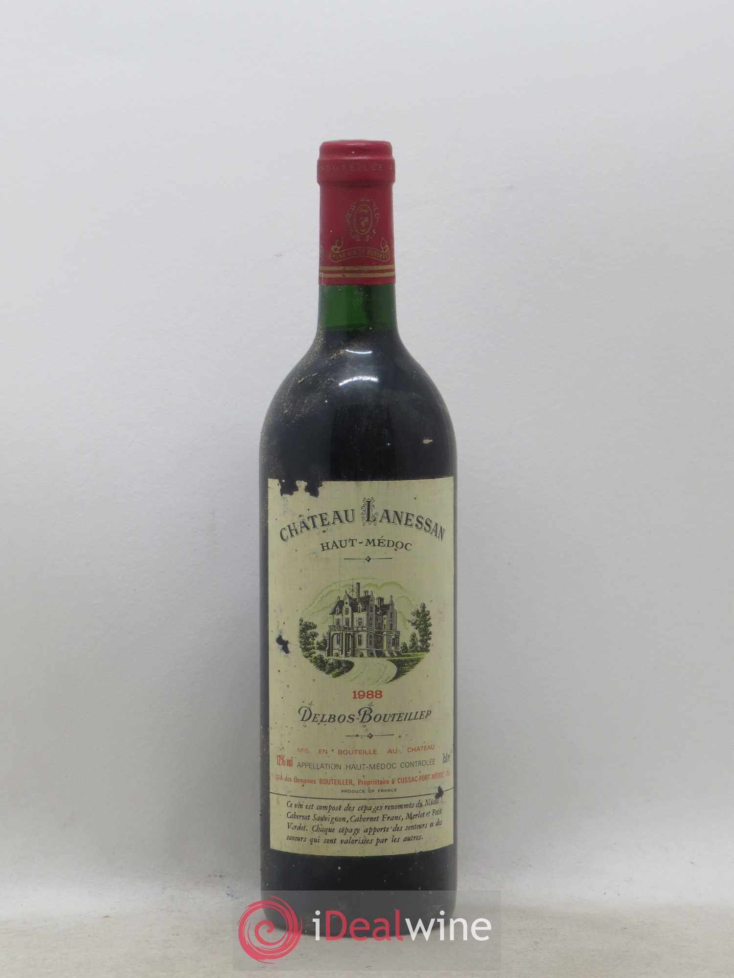 Château Lanessan Cru Bourgeois 1988 - Lot de 1 bouteille - 0