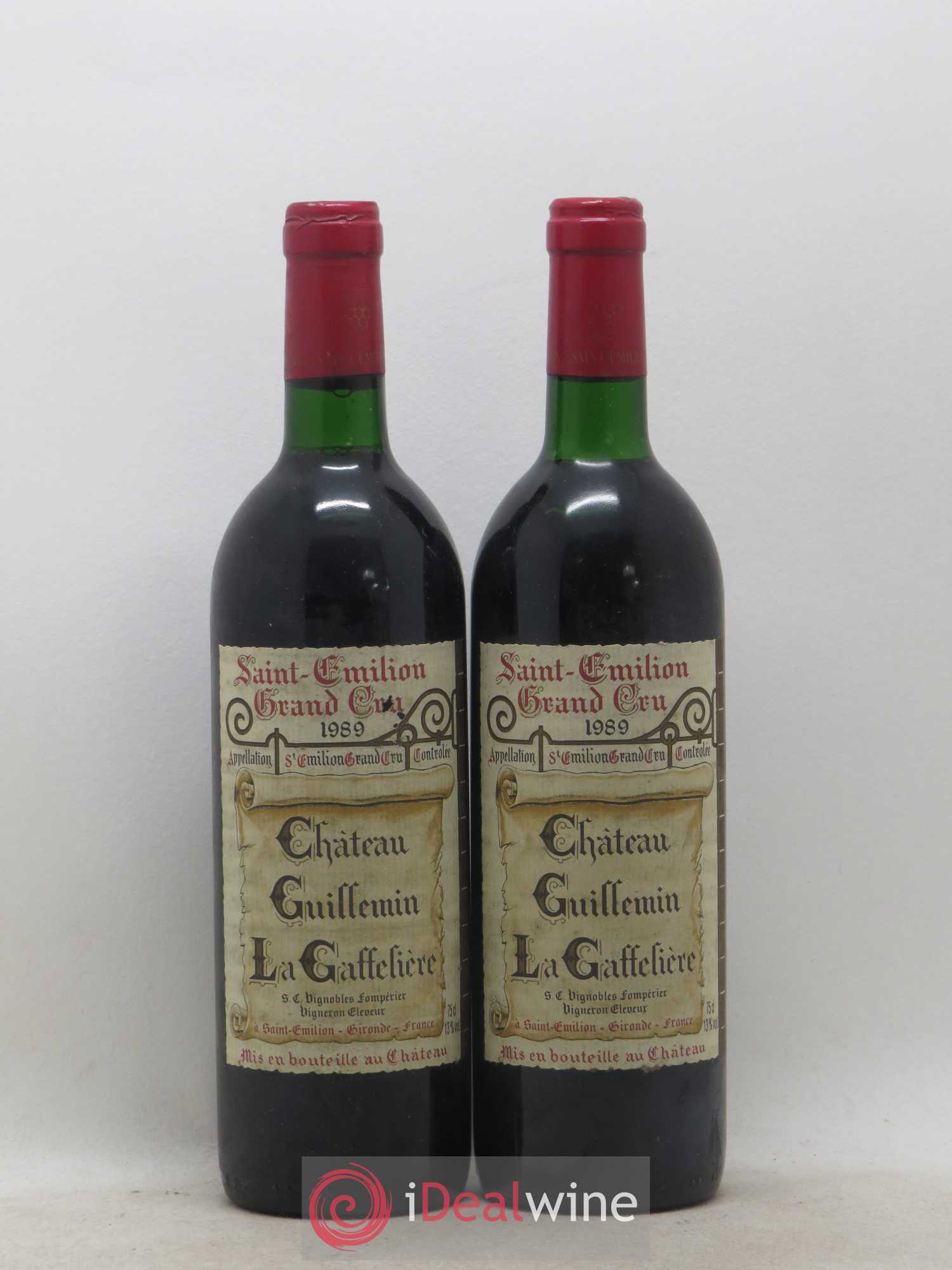 Saint-Émilion Grand Cru Château Guillemin La Gaffelière 1989 - Posten von 2 Flaschen - 0