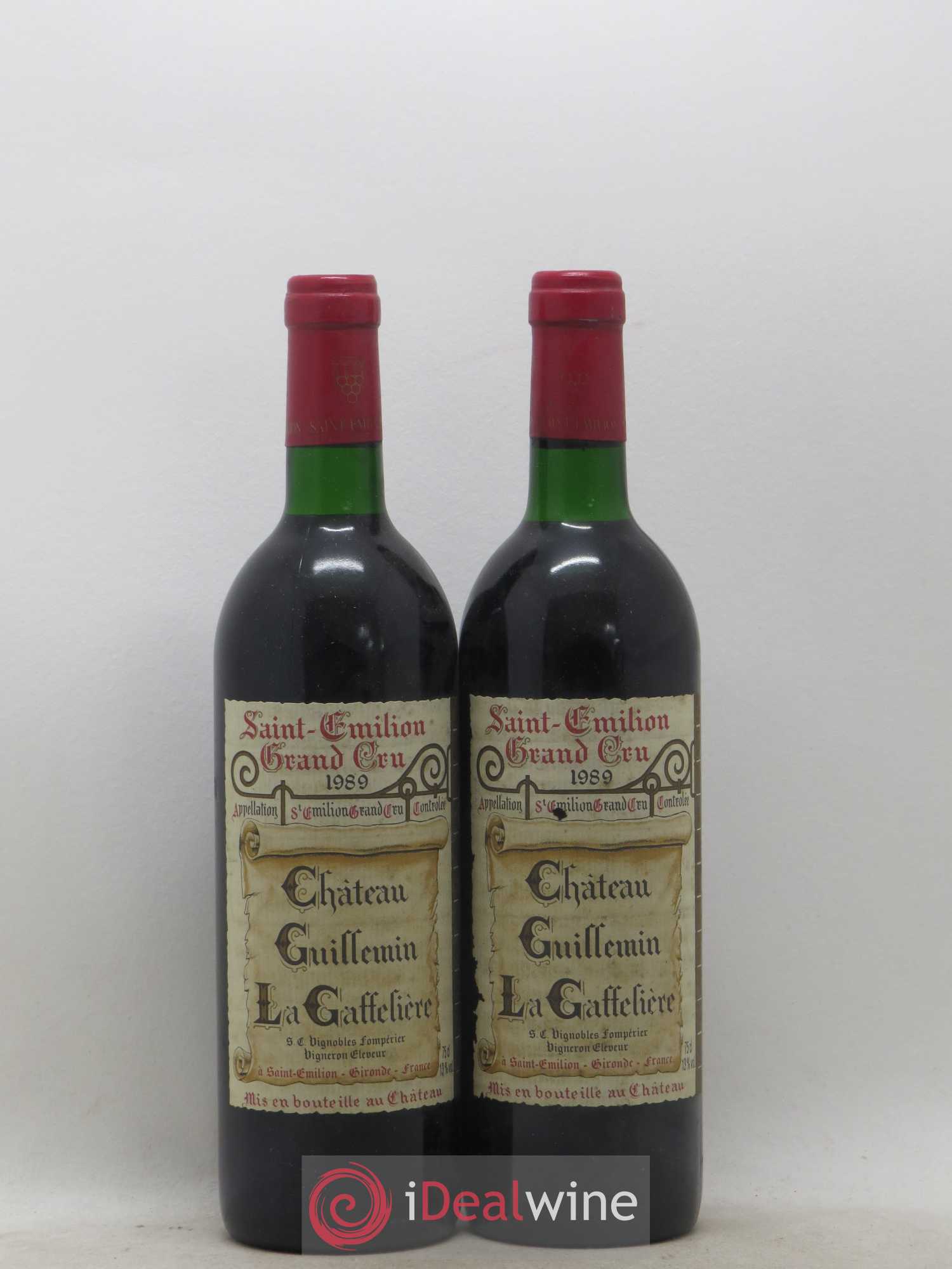 Saint-Émilion Grand Cru Château Guillemin La Gaffelière 1989 - Posten von 2 Flaschen - 0