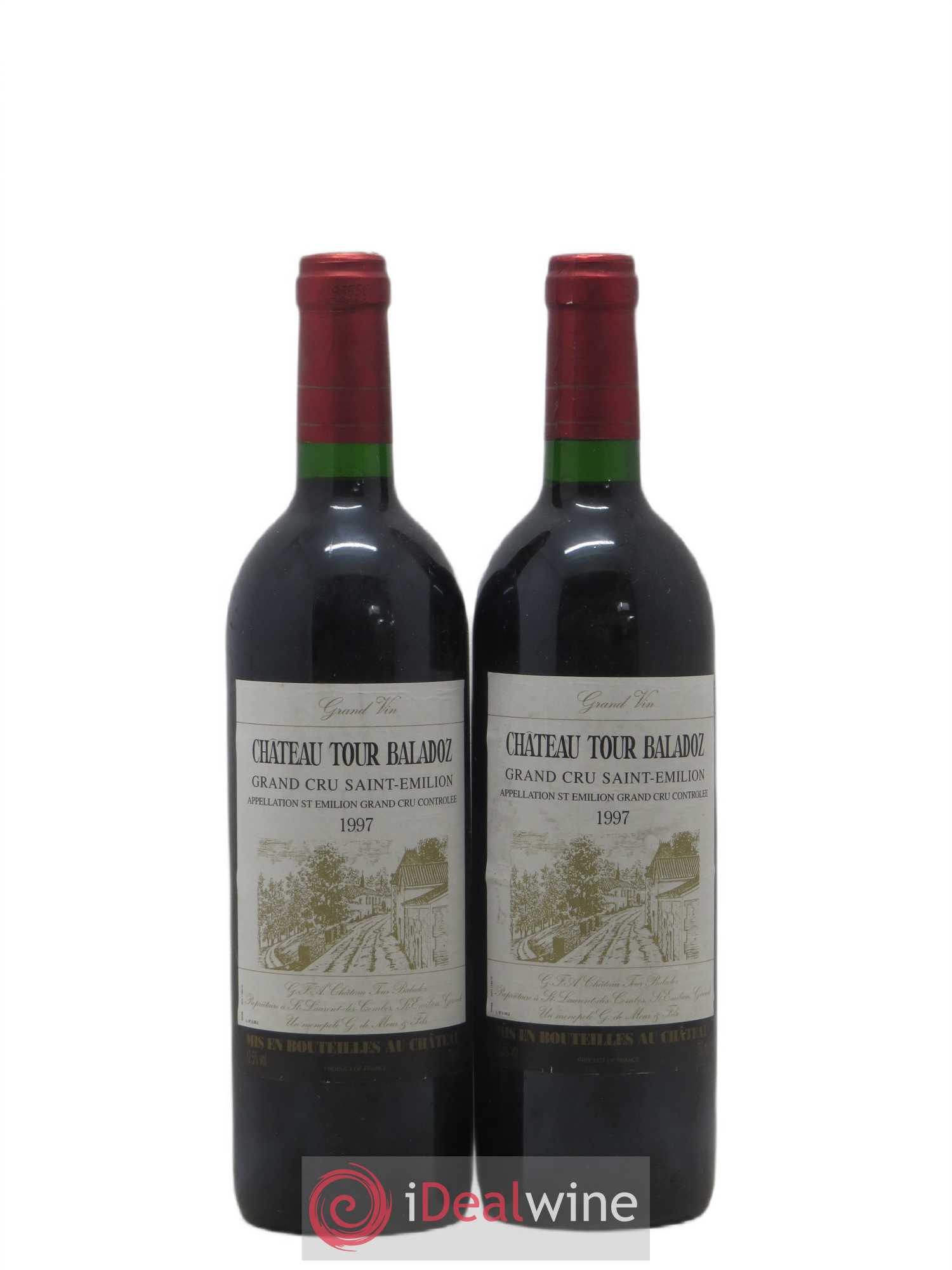 Saint-Émilion Grand Cru Château Tour Baladoz 1997 - Posten von 2 Flaschen - 0