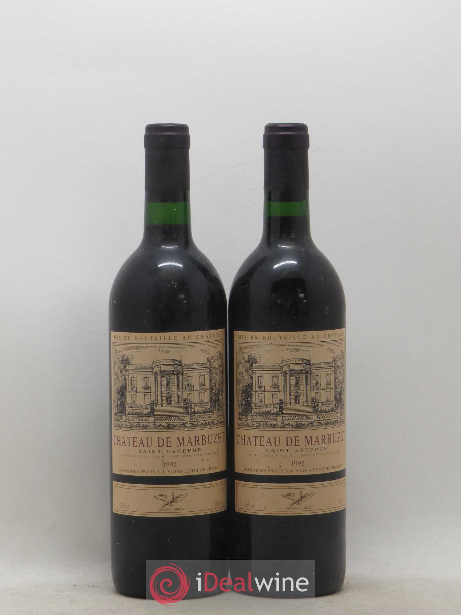 Château de Marbuzet Cru Bourgeois 1992 - Lot de 2 bouteilles - 0