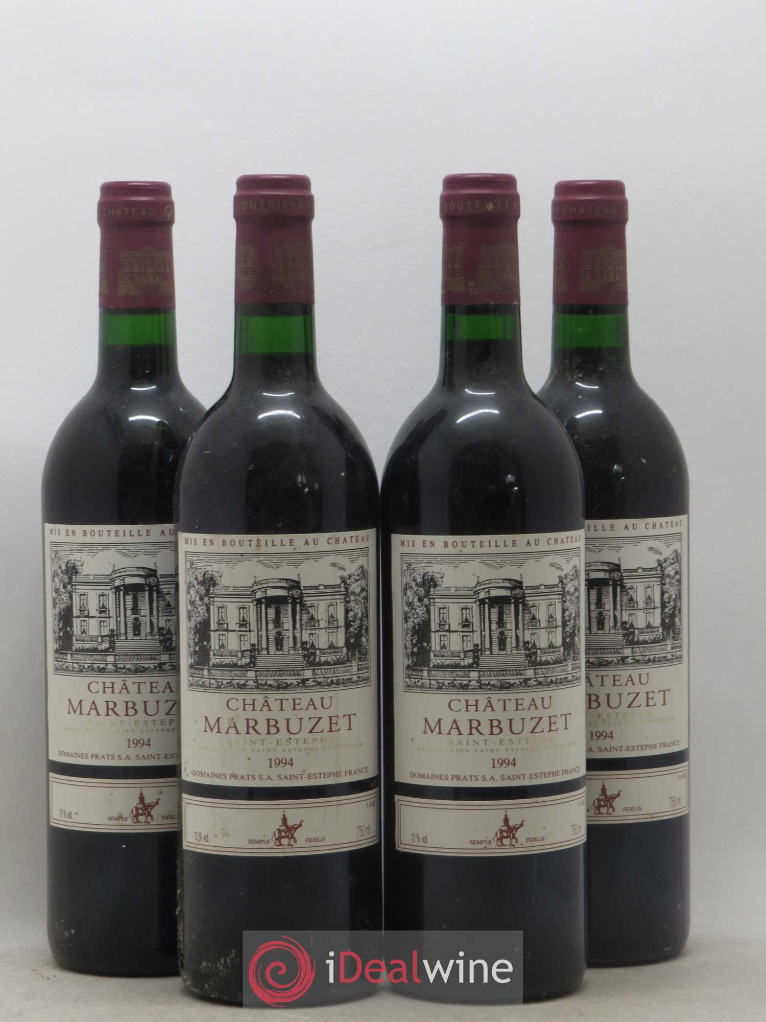 Château de Marbuzet Cru Bourgeois 1994 - Lot de 4 bouteilles - 0