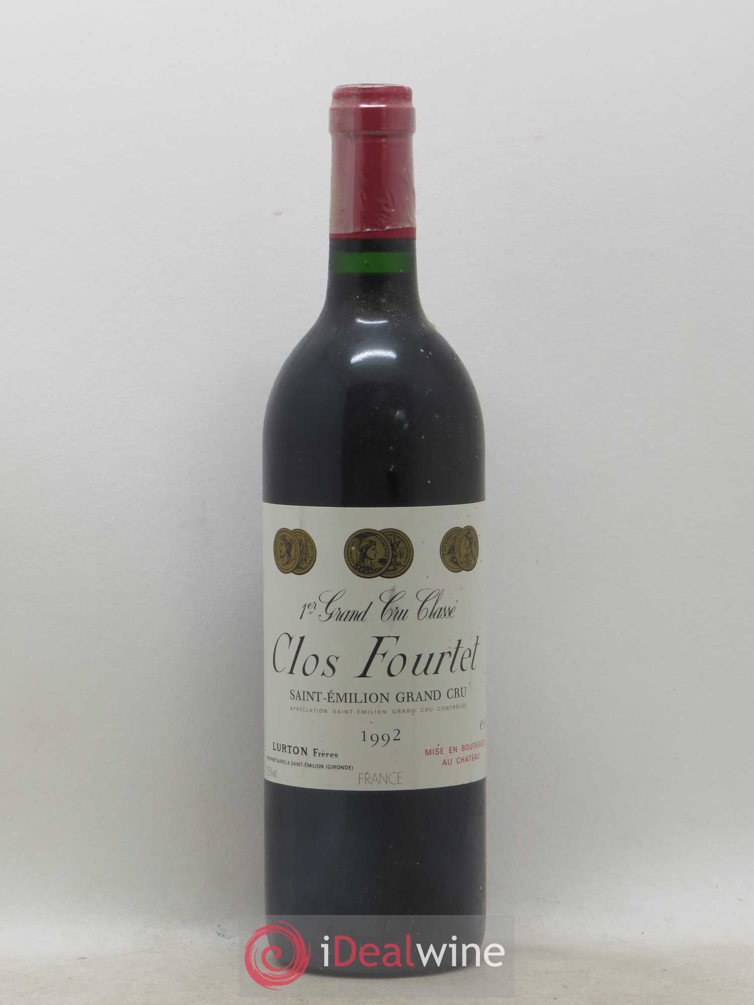 Clos Fourtet 1er Grand Cru Classé B 1992 - Lot de 1 bouteille - 0