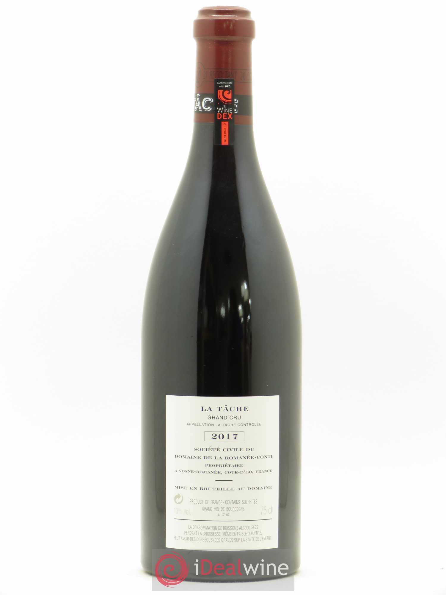 La Tâche Grand Cru Domaine de la Romanée-Conti 2017 - Lot de 1 bouteille - 1