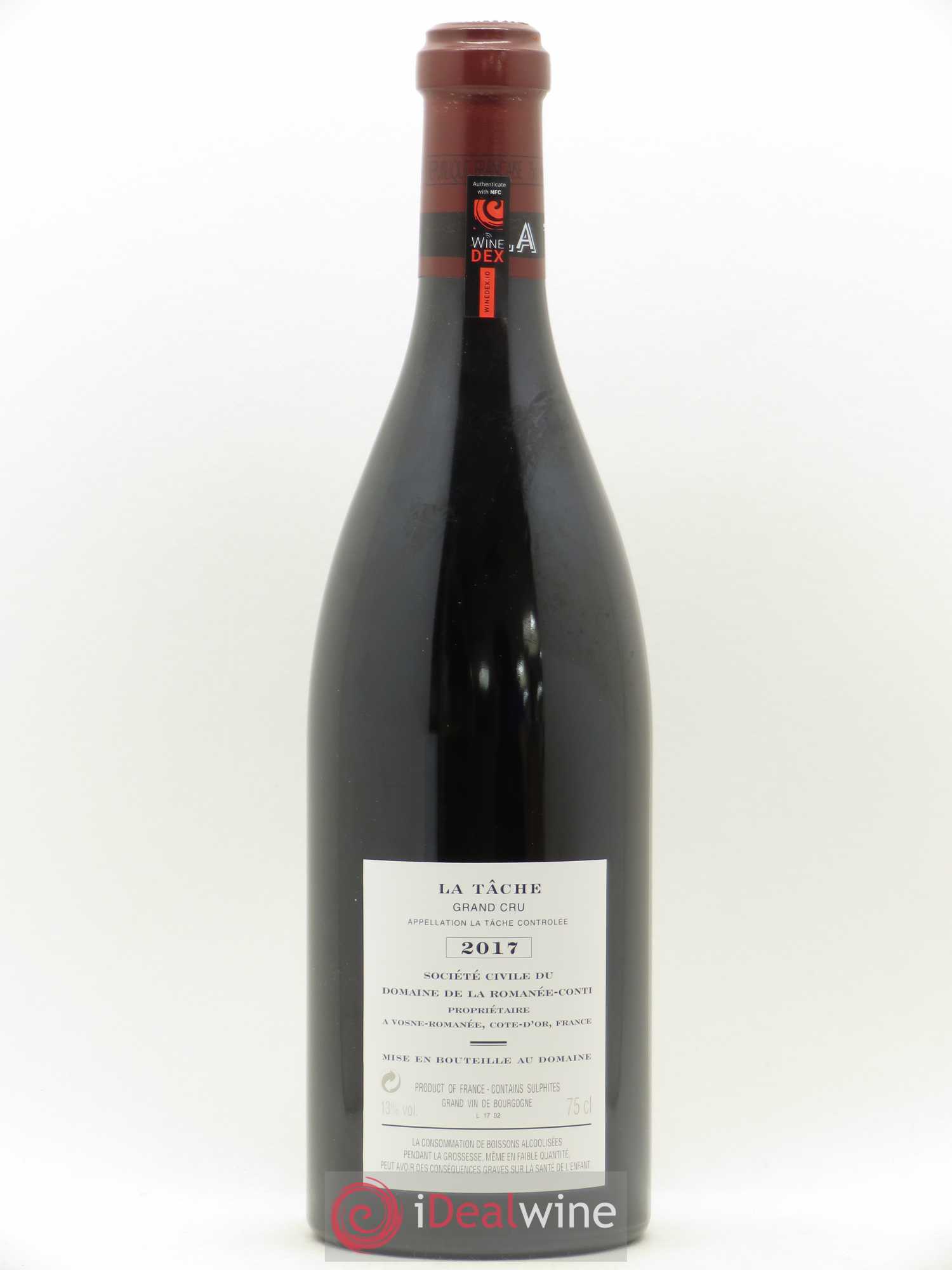 La Tâche Grand Cru Domaine de la Romanée-Conti 2017 - Lot de 1 bouteille - 1