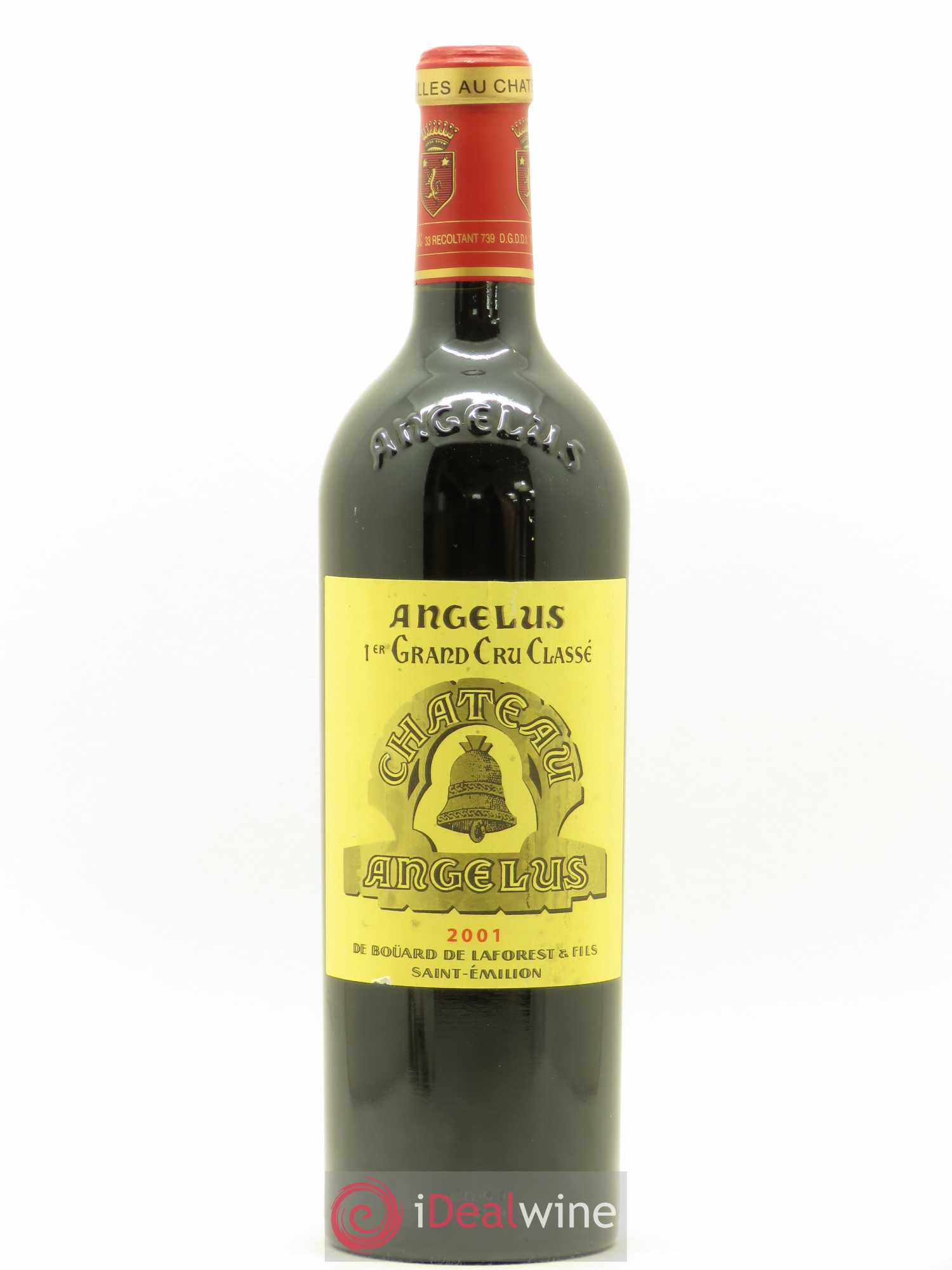 Château Angélus 1er Grand Cru Classé A 2001 - Lot de 1 bouteille - 0