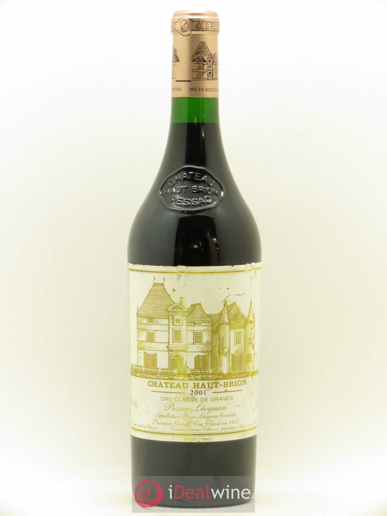 Château Haut Brion 1er Grand Cru Classé 2001 - Lot de 1 bouteille - 0