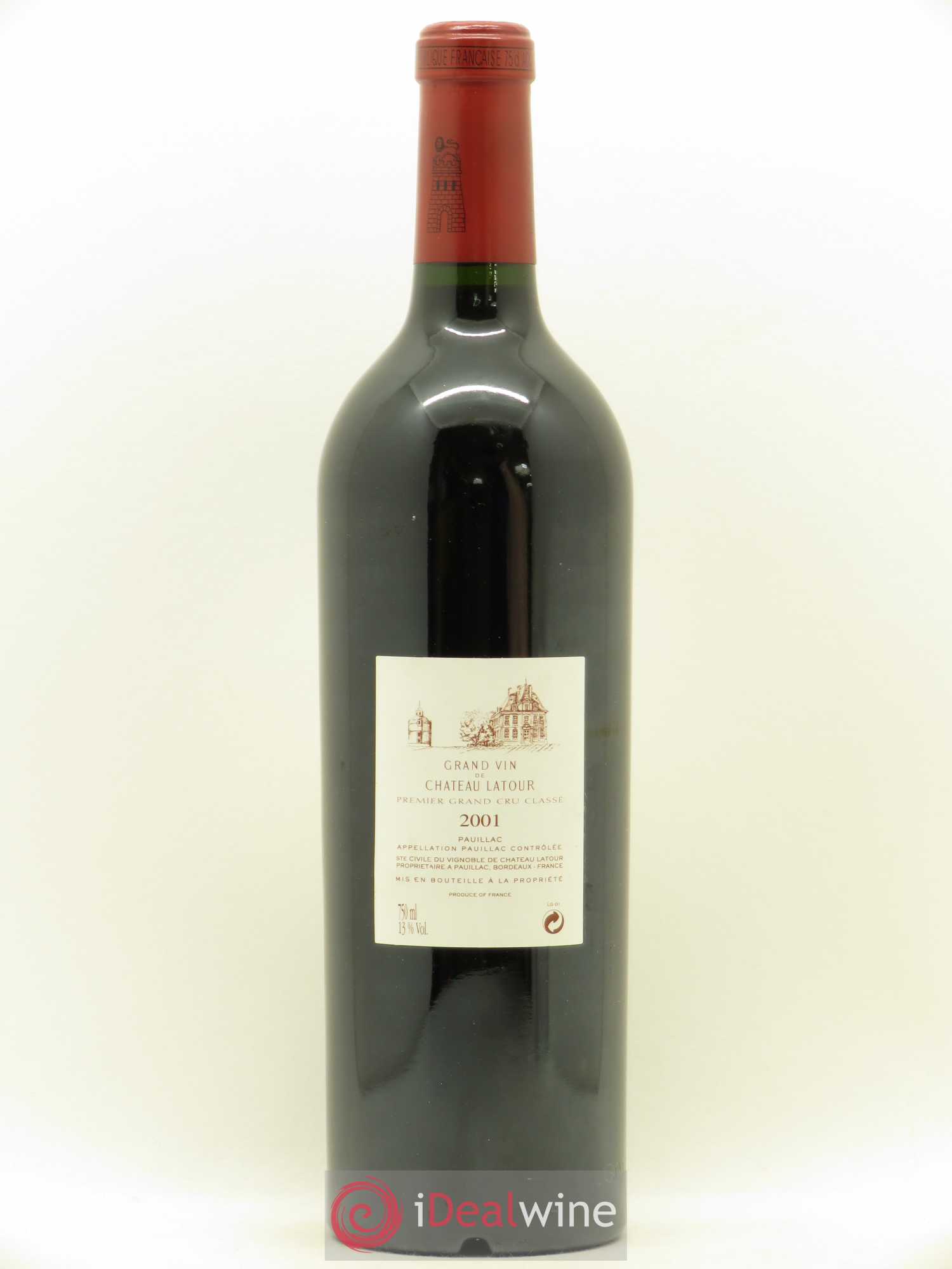 Château Latour 1er Grand Cru Classé 2001 - Lot de 1 bouteille - 1