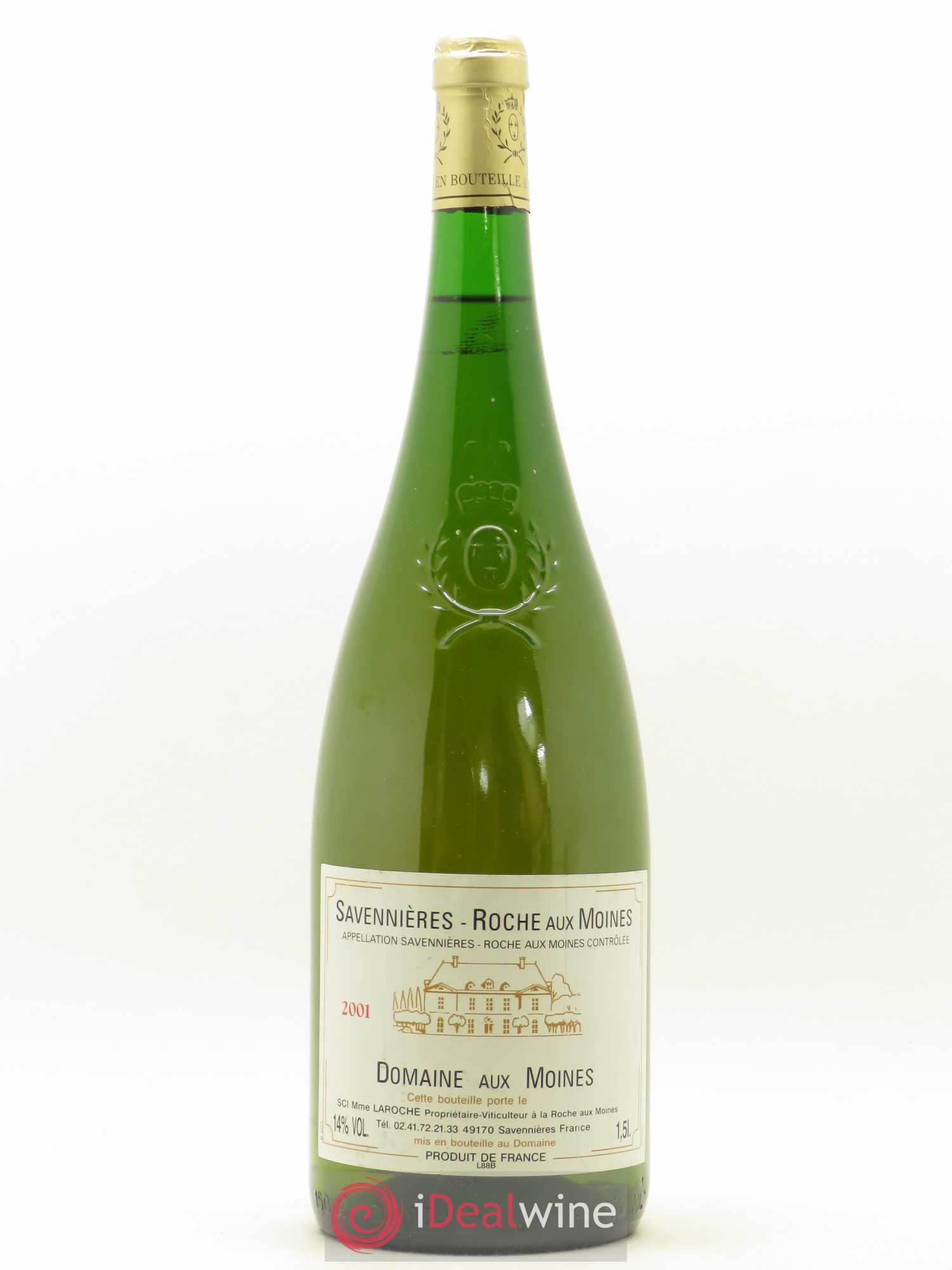 Savennières Roche aux Moines Domaine Aux Moines 2001 - Lot de 1 magnum - 0