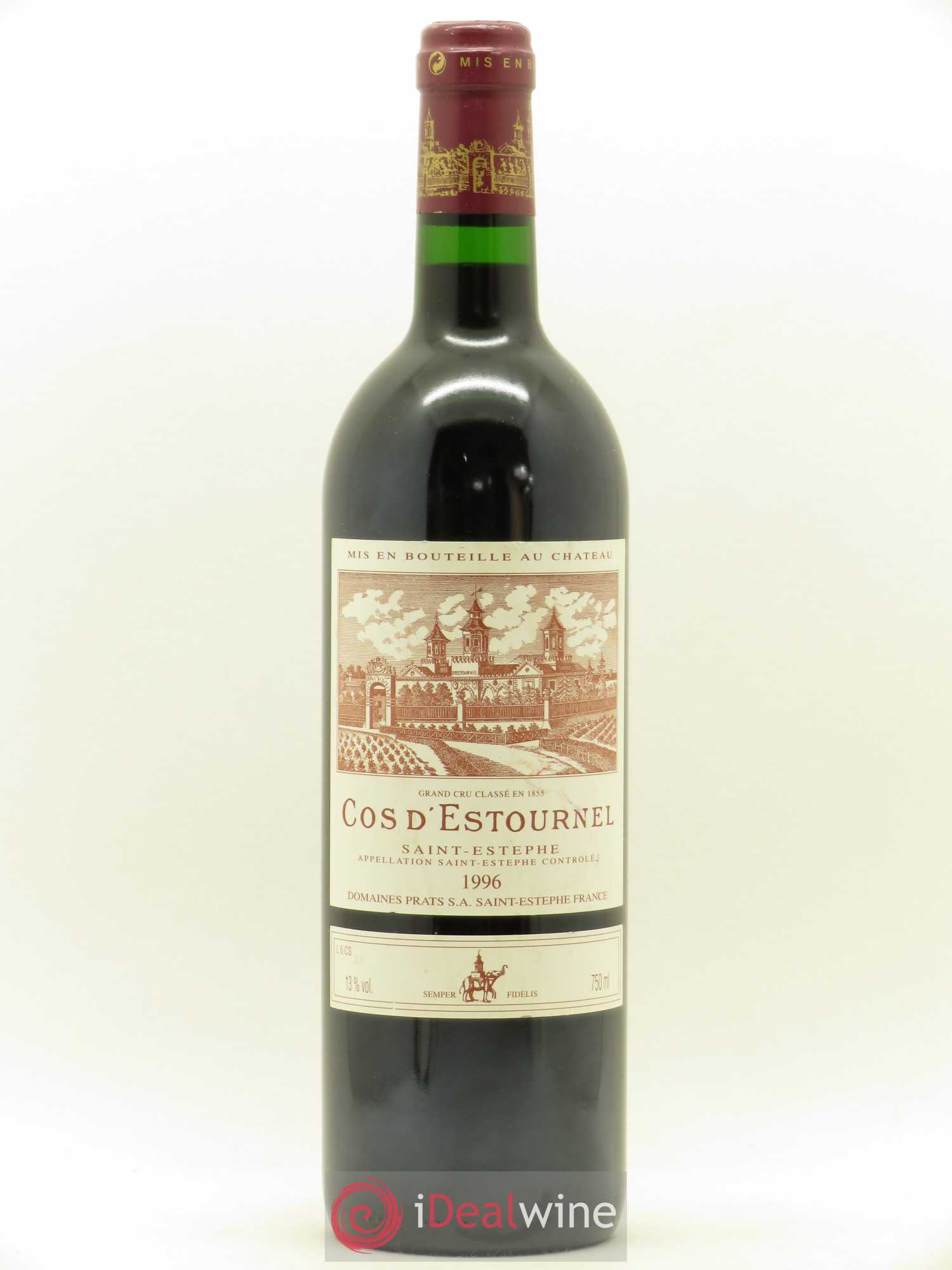 Cos d'Estournel 2ème Grand Cru Classé 1996 - Lot de 1 bouteille - 0