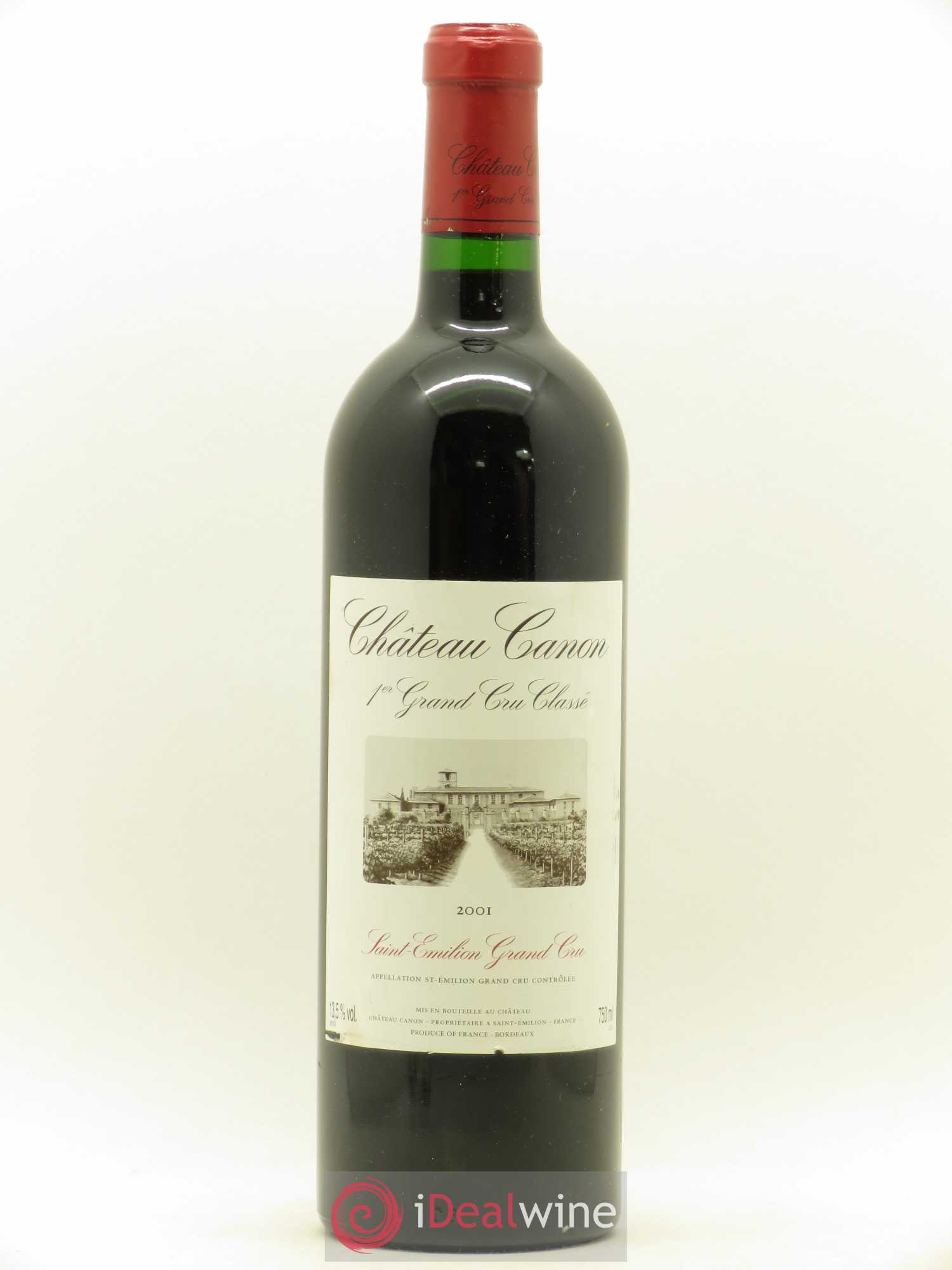 Château Canon 1er Grand Cru Classé B 2001 - Lot de 1 bouteille - 0