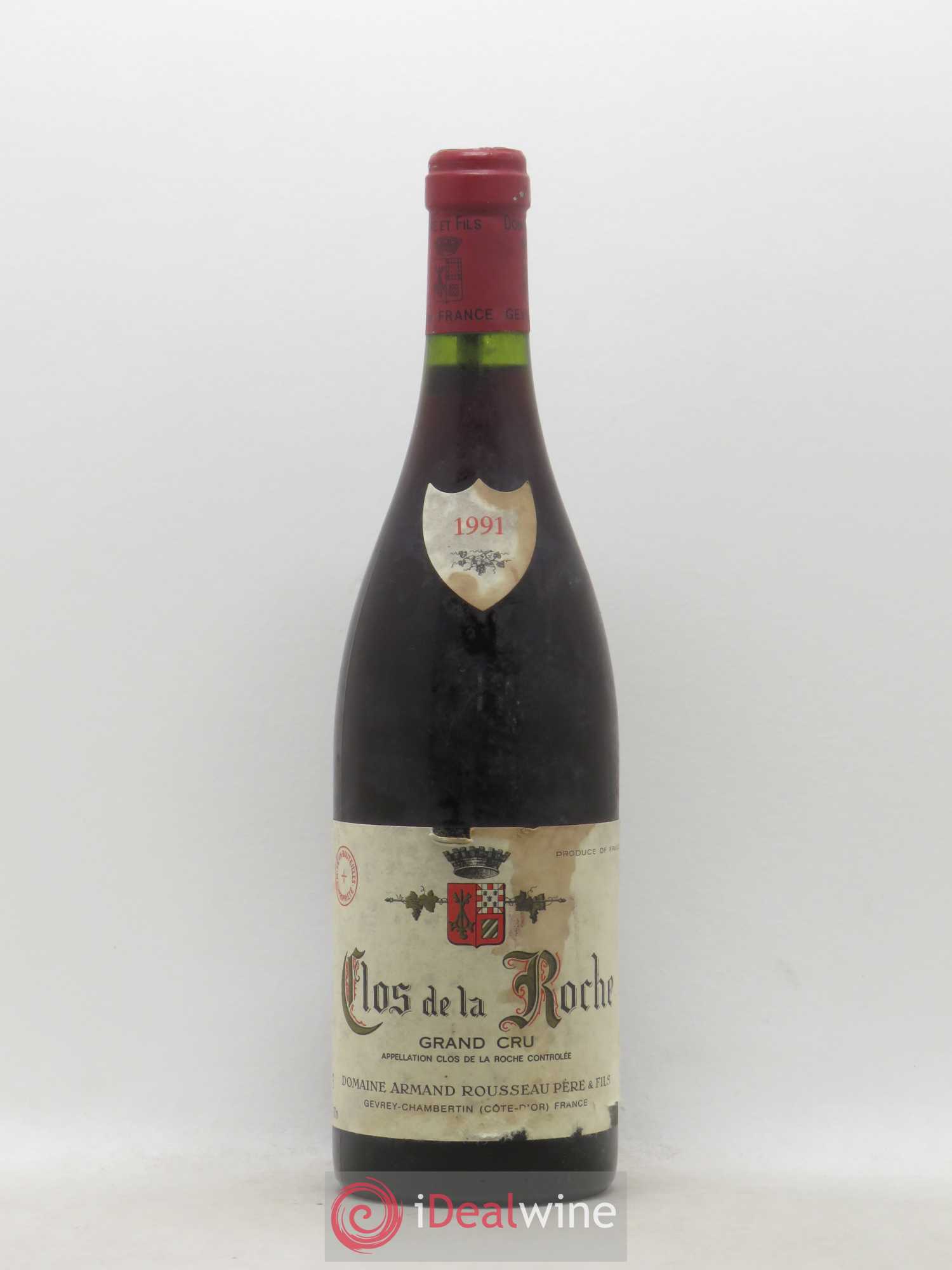 Clos de la Roche Grand Cru Armand Rousseau (Domaine) 1991 - Lot de 1 bouteille - 0