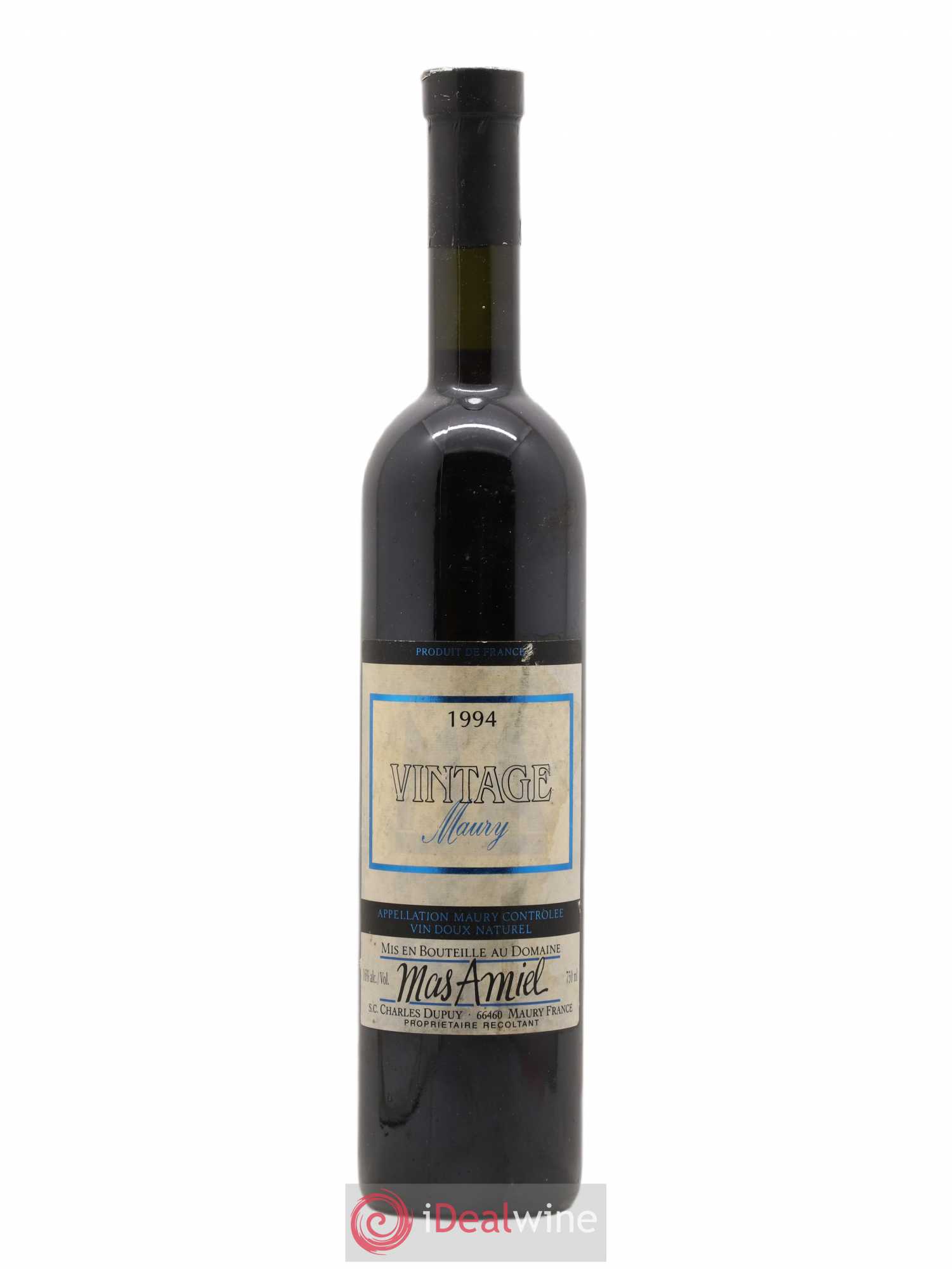 Maury Mas Amiel Vintage 1994 - Lot de 1 bouteille - 0