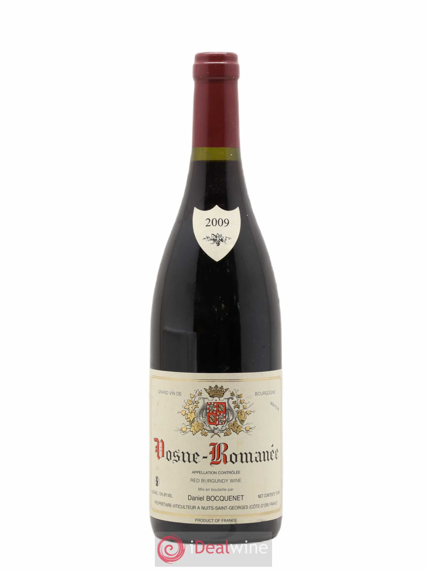 Vosne-Romanée Daniel Bocquenet 2009 - Lot de 1 bouteille - 0