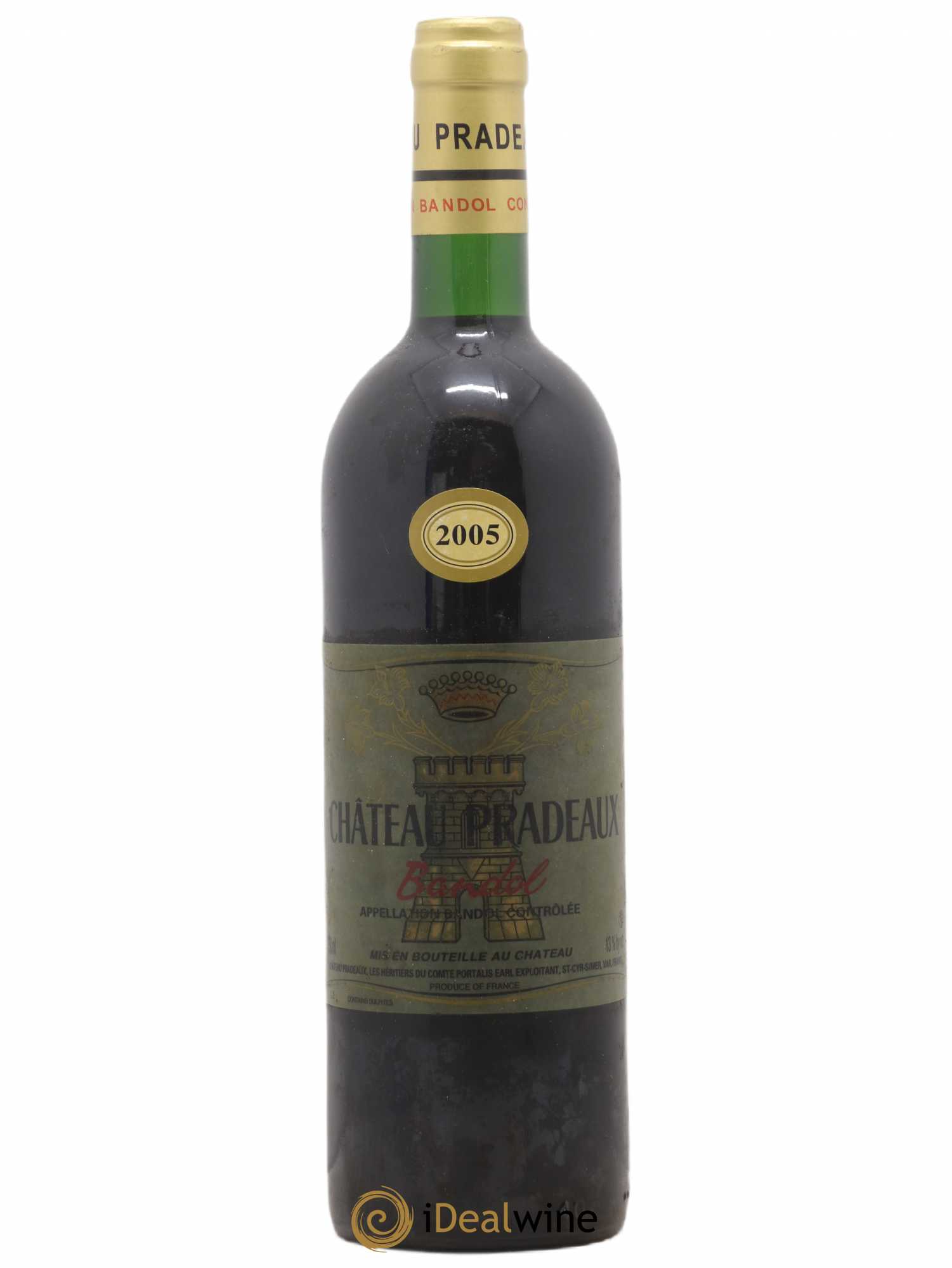 Bandol Château Pradeaux Famille Portalis 2005 - Lot de 1 bouteille - 0