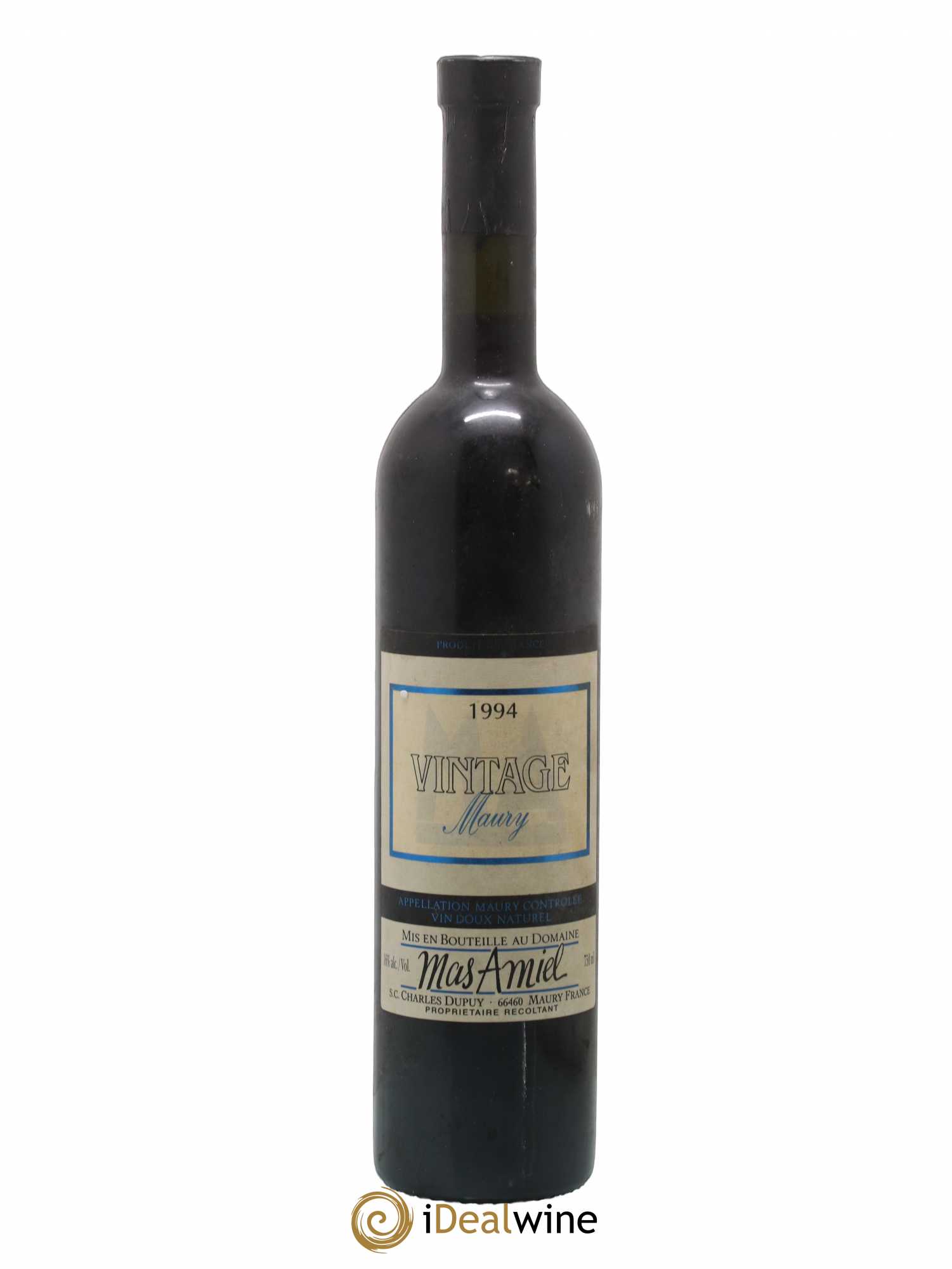 Maury Mas Amiel Vintage 1994 - Lot de 1 bouteille - 0