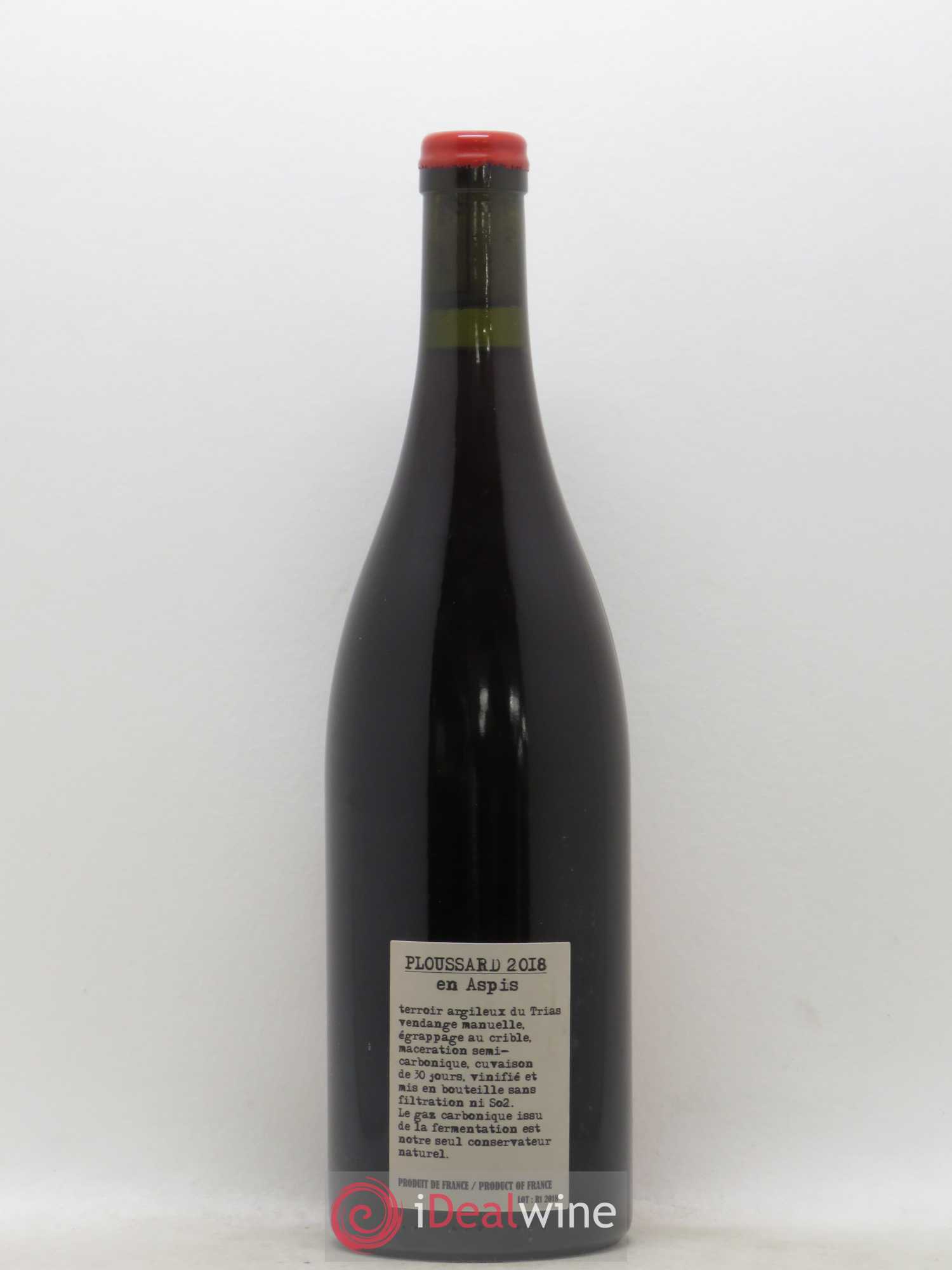 Arbois-Pupillin Ploussard En Aspis Adeline Houillon & Renaud Bruyère 2018 - Lot de 1 bouteille - 1