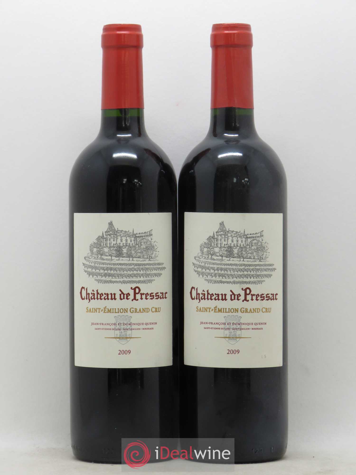 Château de Pressac Grand Cru Classé 2009 - Lot de 2 bouteilles - 0