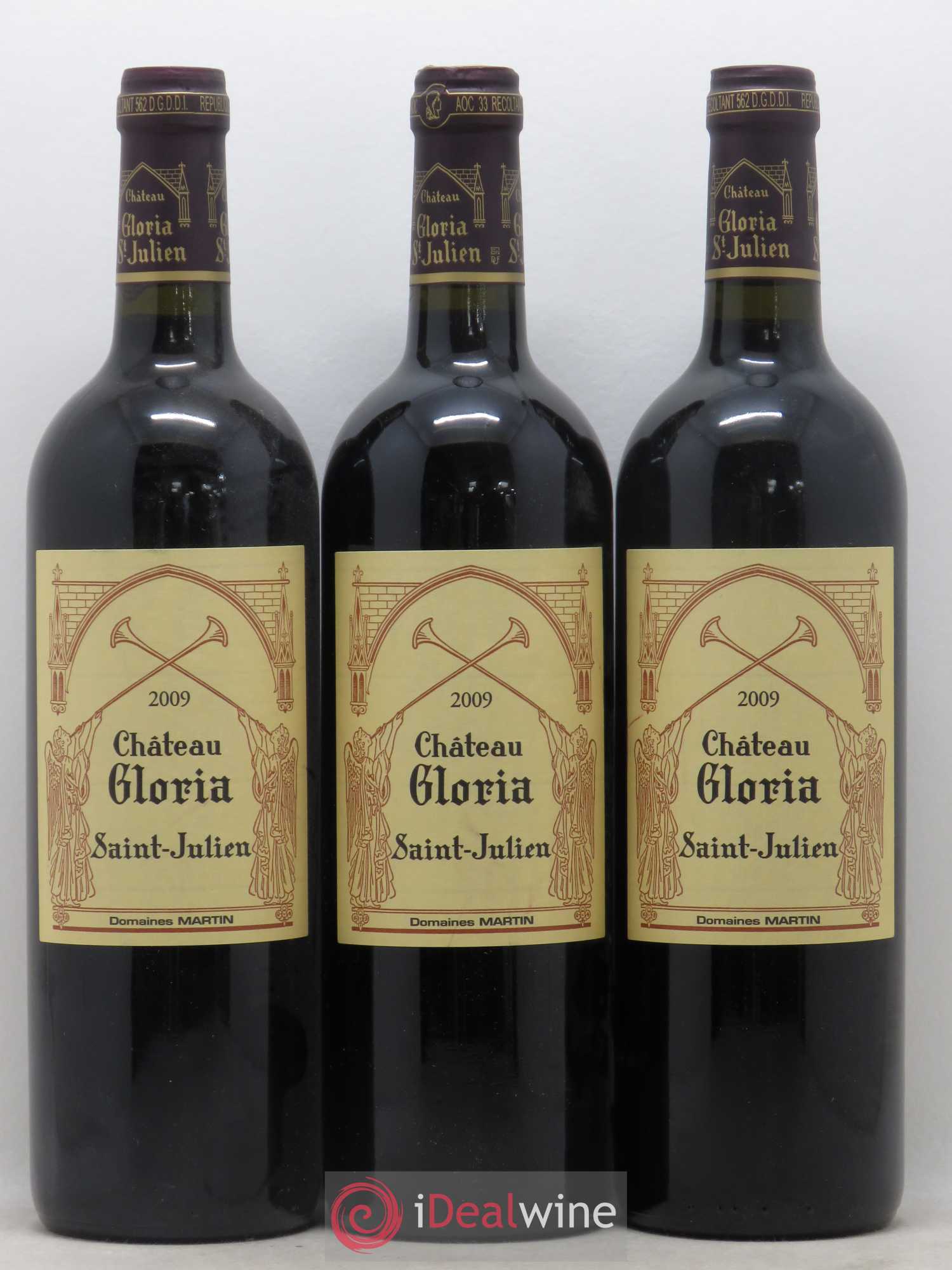 Château Gloria 2009 - Lot de 3 bouteilles - 0
