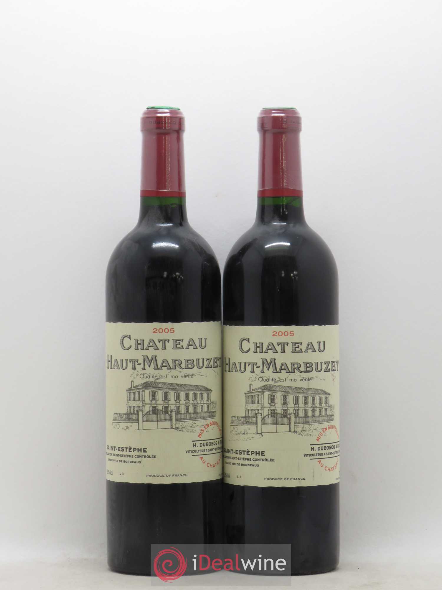 Château Haut Marbuzet 2005 - Lot de 2 bouteilles - 0