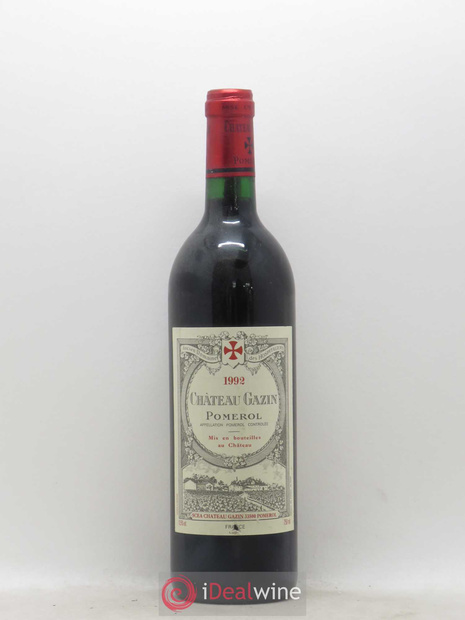 Château Gazin 1992 - Lot de 1 bouteille - 0