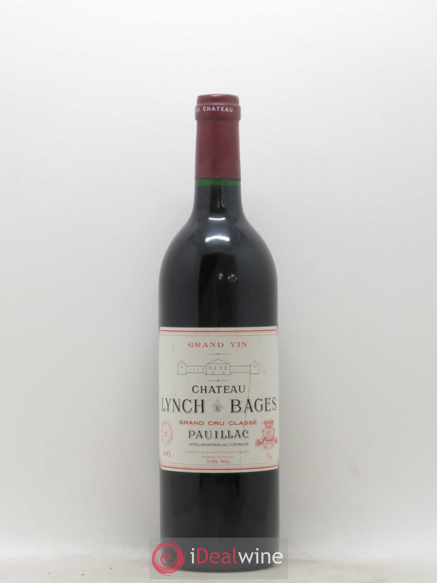 Château Lynch Bages 5ème Grand Cru Classé 1993 - Lot de 1 bouteille - 0