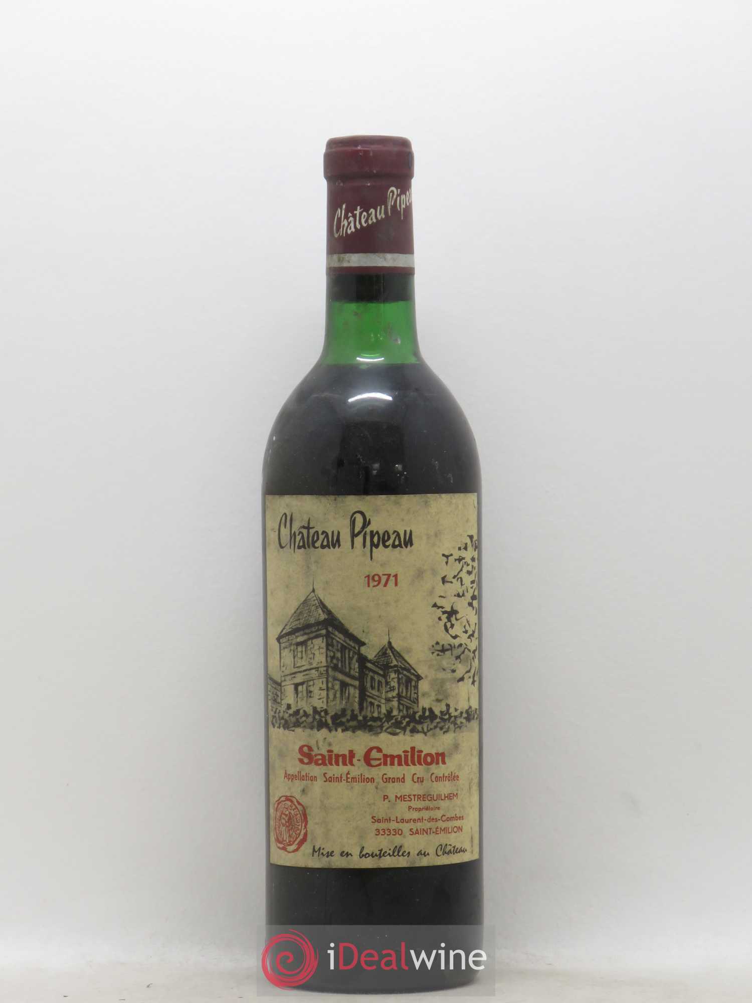 Château Pipeau 1971 - Lot de 1 bouteille - 0