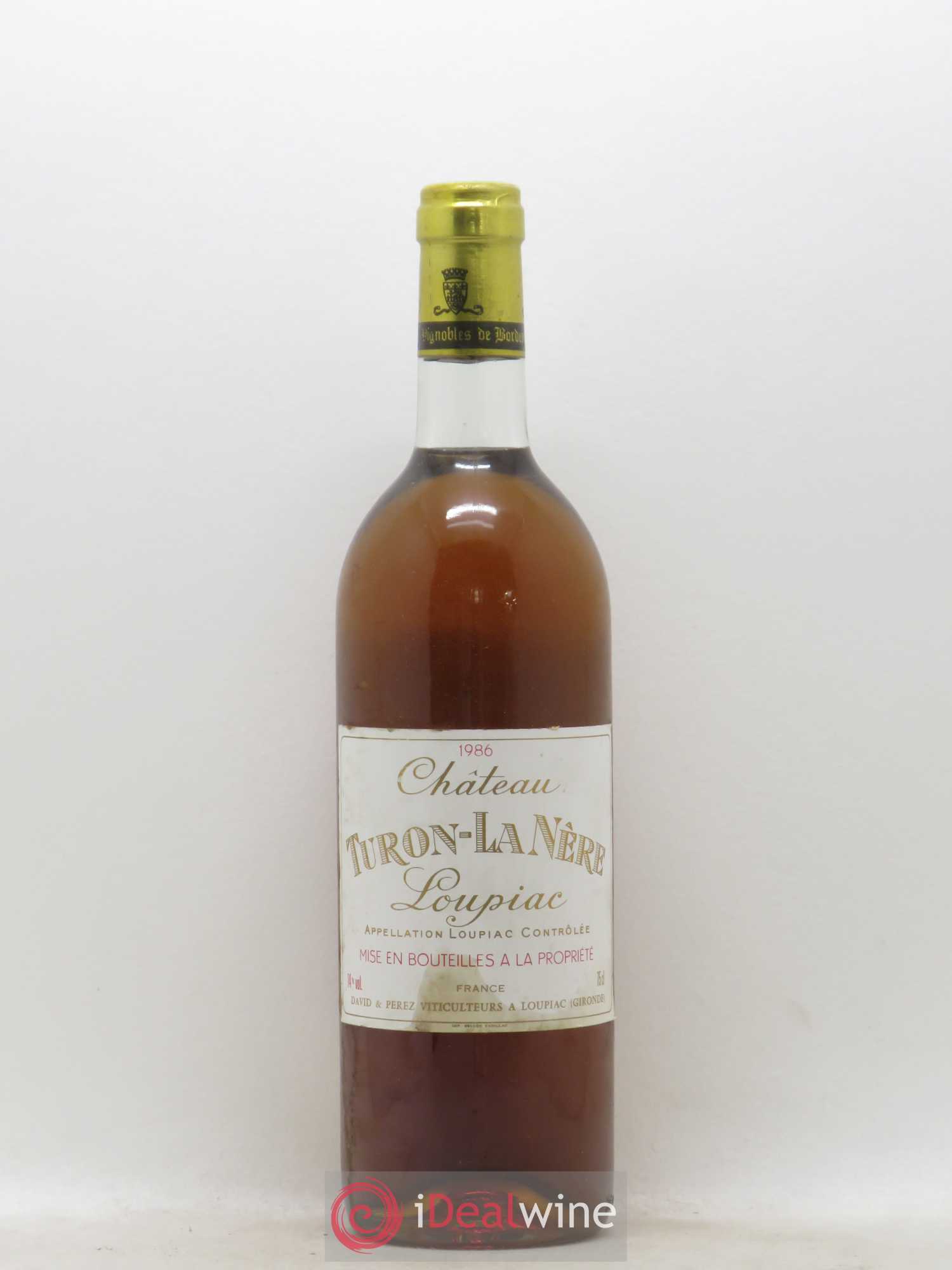 Loupiac Château Turon la Nère 1986 - Posten von 1 Flasche - 0