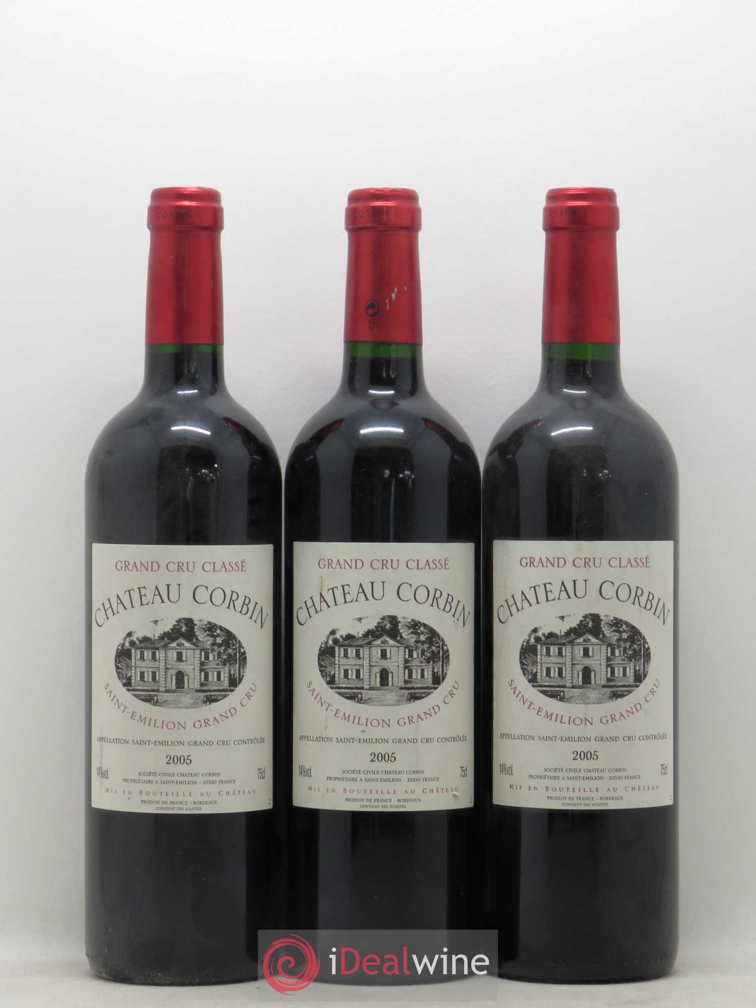 Château Corbin Grand Cru Classé 2005 - Lot de 6 bouteilles - 1