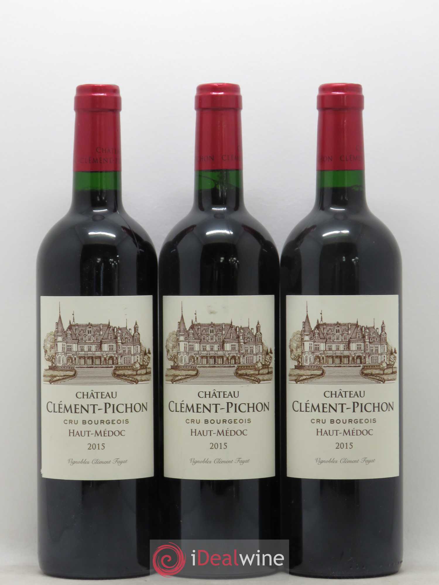 Château Clément-Pichon Cru Bourgeois 2015 - Lot de 3 bouteilles - 0