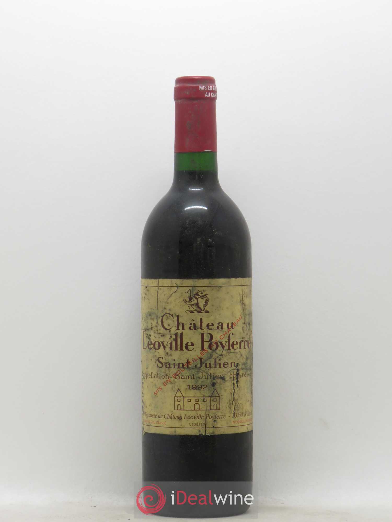 Château Léoville Poyferré 2ème Grand Cru Classé 1992 - Lot de 1 bouteille - 0