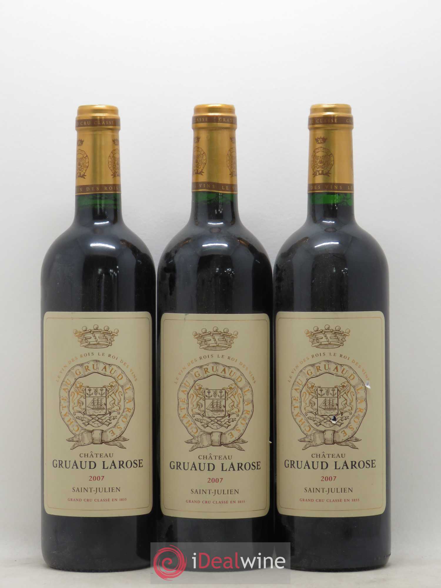 Château Gruaud Larose 2ème Grand Cru Classé 2007 - Lot de 3 bouteilles - 0