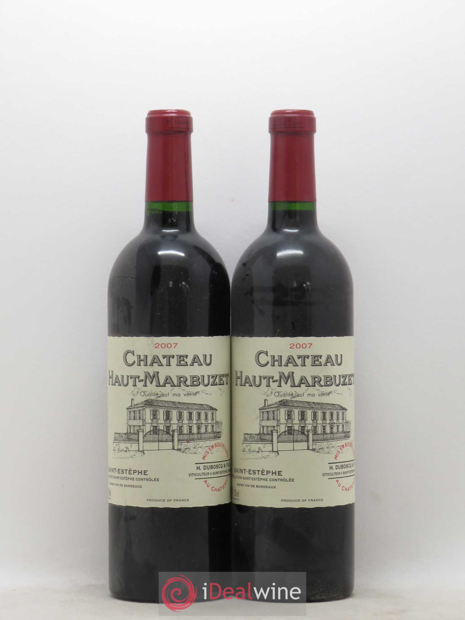 Château Haut Marbuzet 2007 - Lot de 2 bouteilles - 0