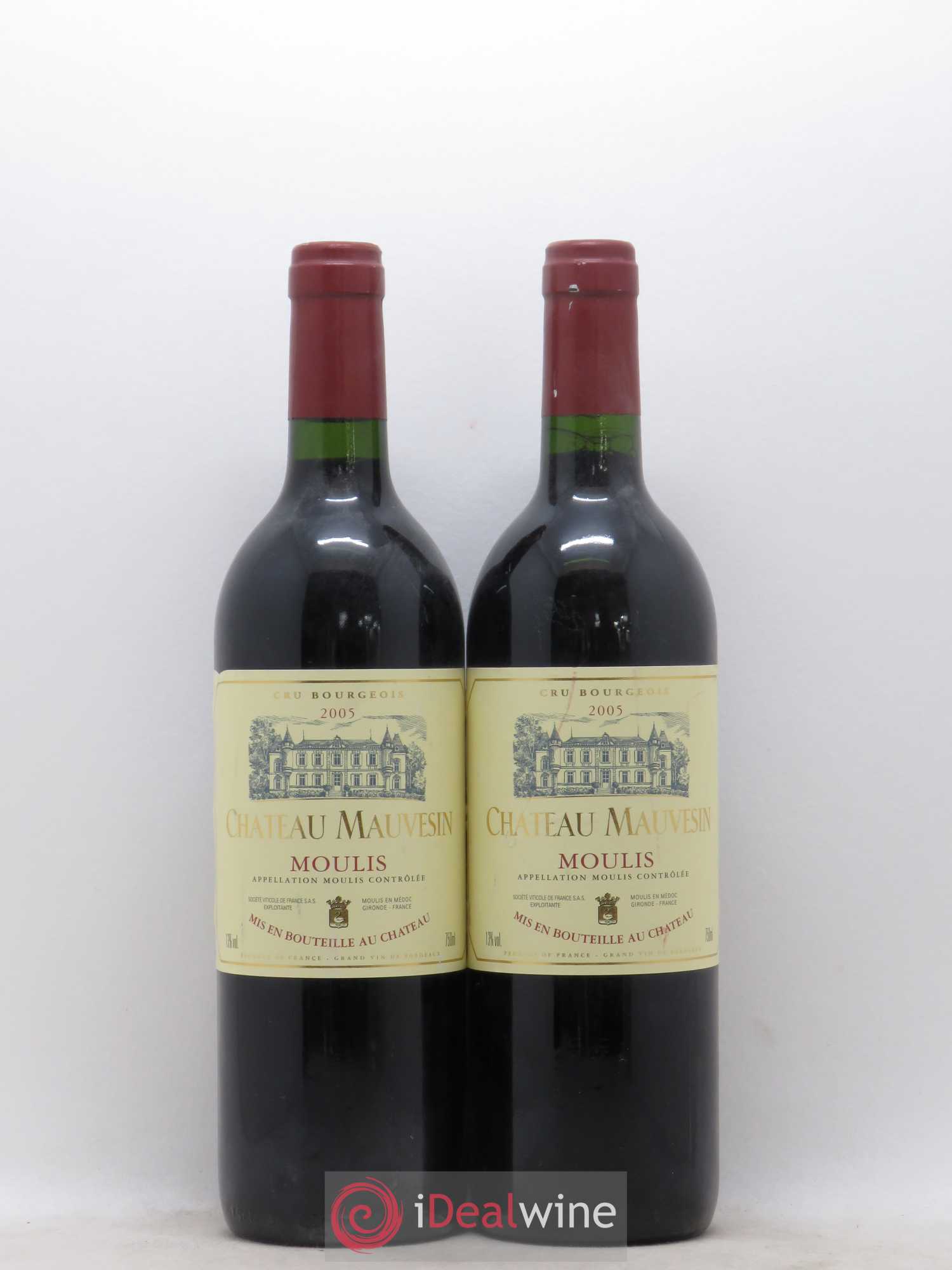Château Mauvesin Cru Bourgeois 2005 - Lot de 2 bouteilles - 0