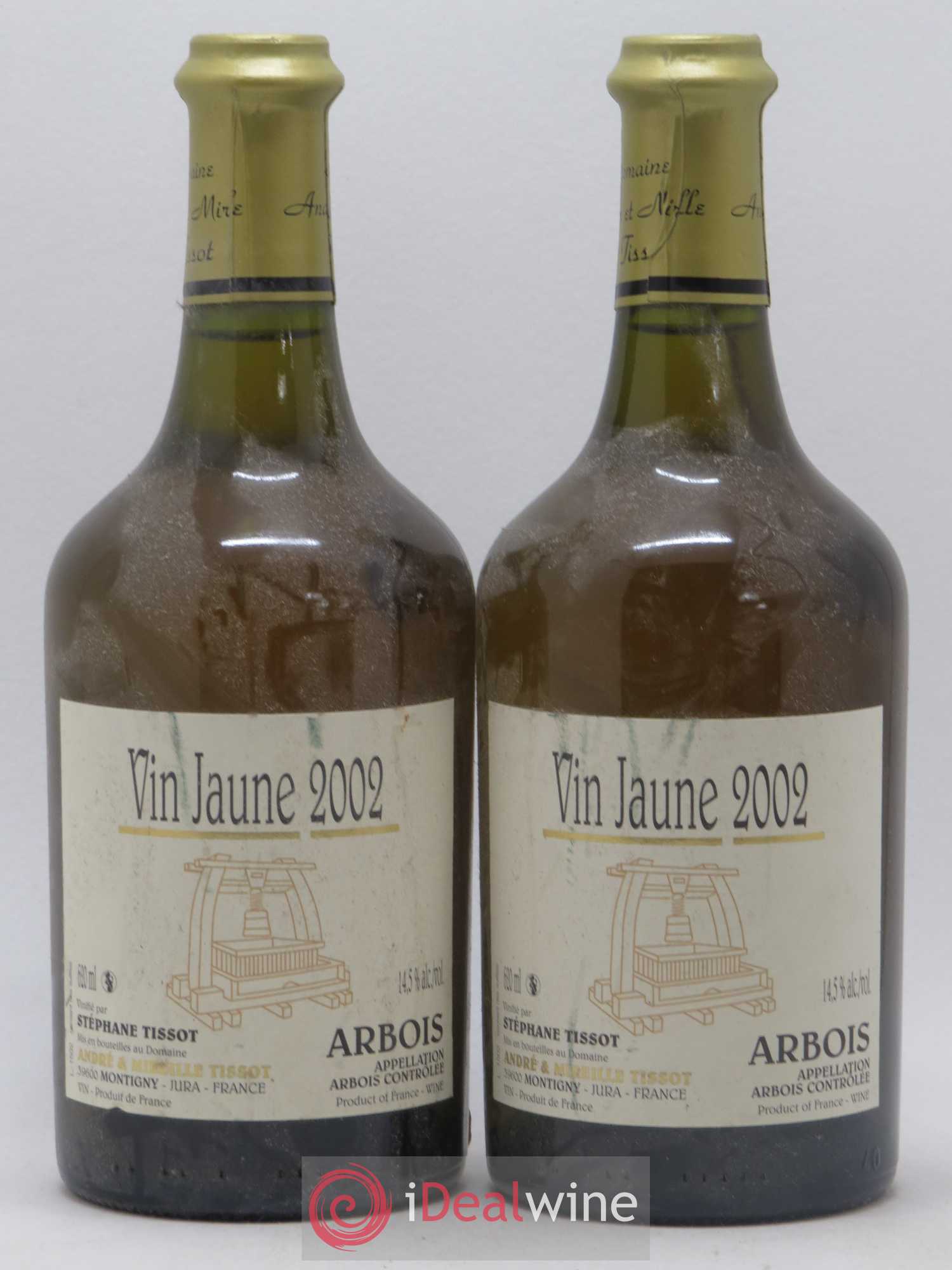 Arbois Vin Jaune Stéphane Tissot 2002 - Lot de 2 bouteilles - 0