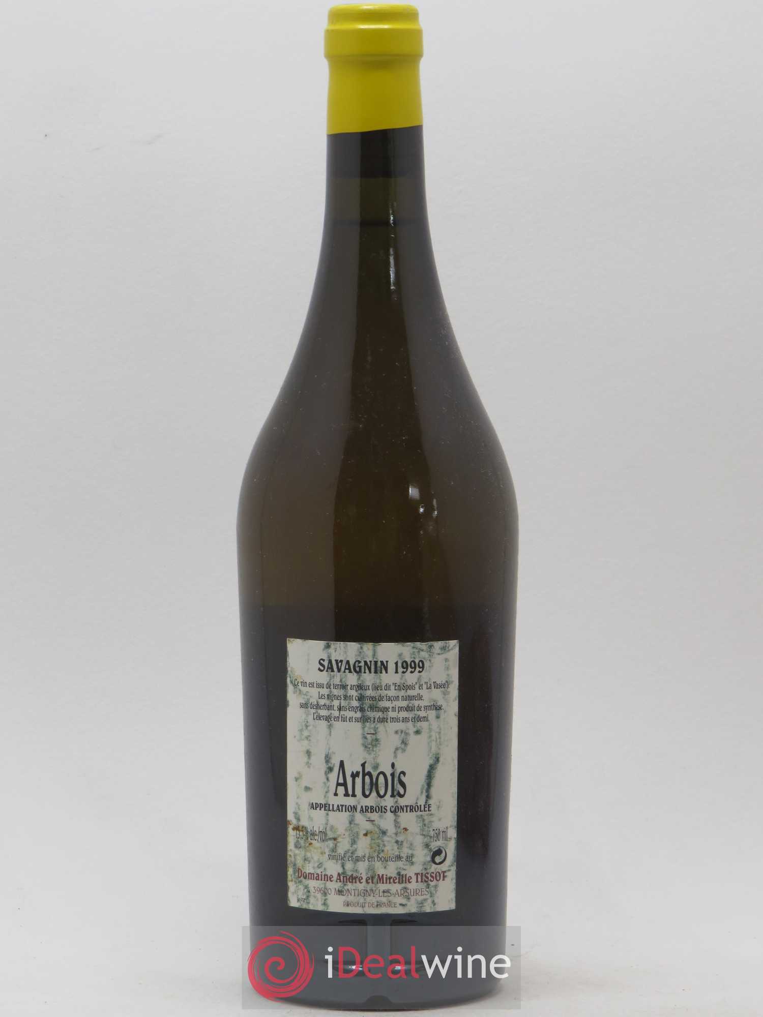 Arbois Savagnin Bénédicte et Stéphane Tissot 1999 - Lot de 1 bouteille - 1