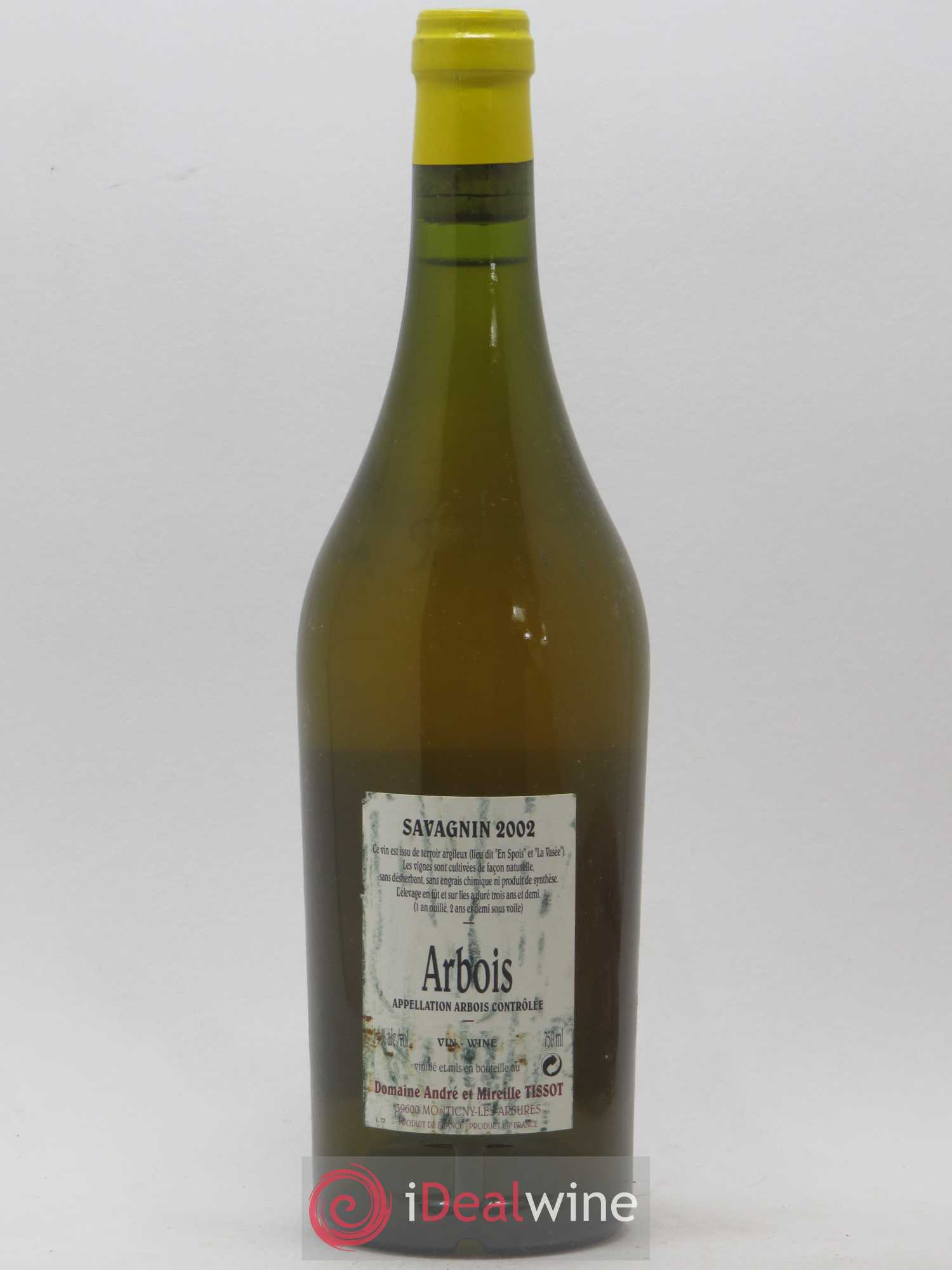 Arbois Savagnin Bénédicte et Stéphane Tissot 2002 - Lot de 1 bouteille - 1