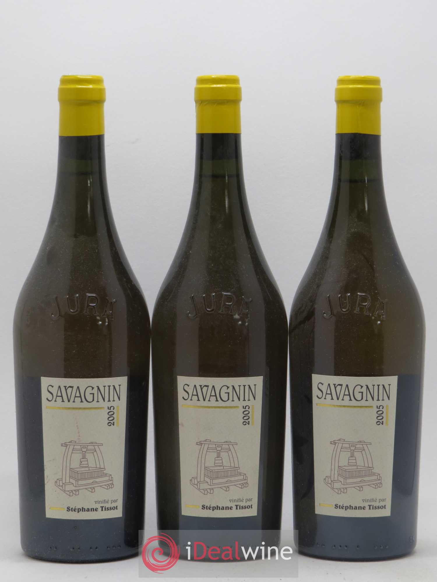 Arbois Savagnin Bénédicte et Stéphane Tissot 2005 - Lot de 3 bouteilles - 0