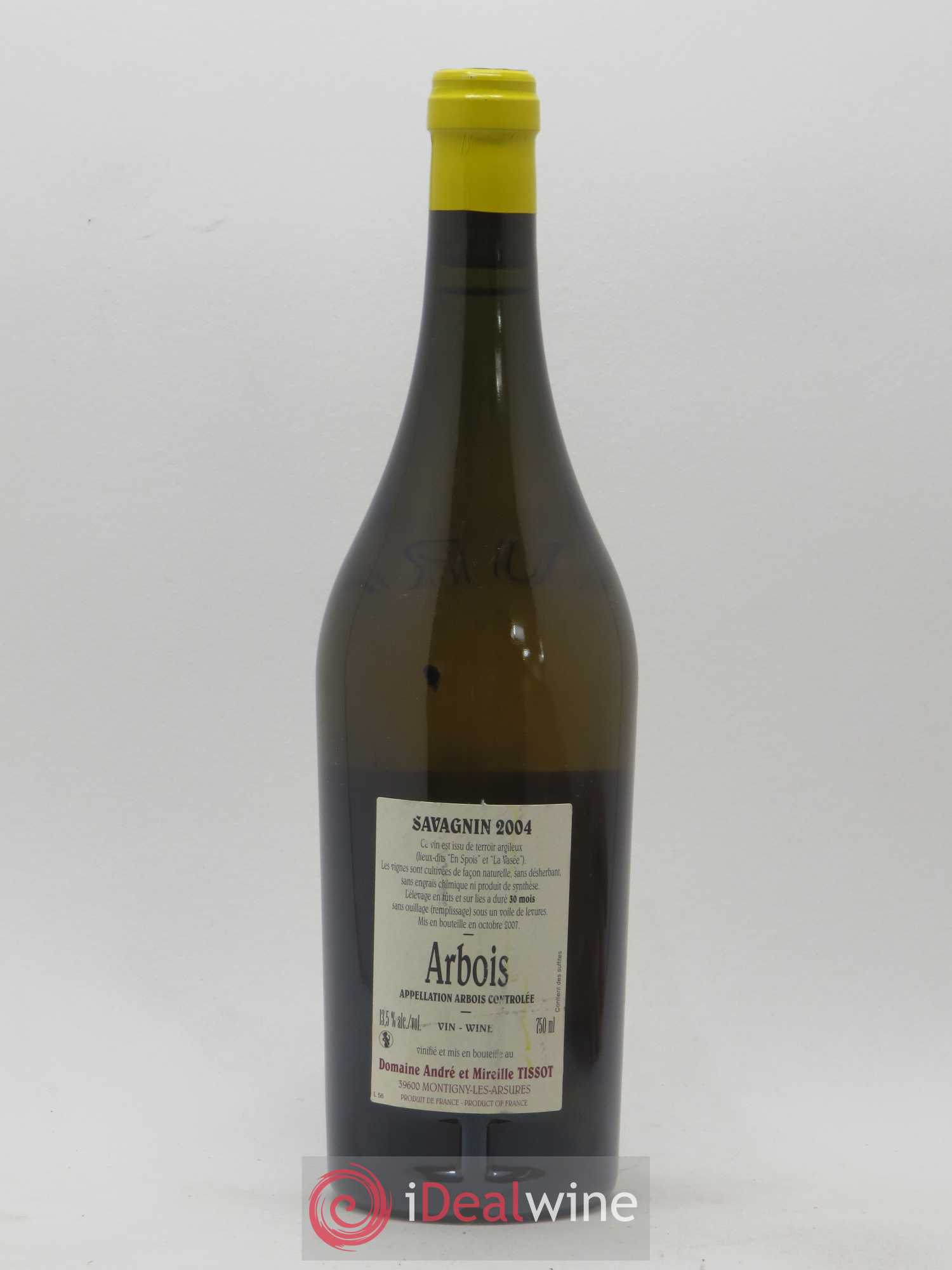 Arbois Savagnin Bénédicte et Stéphane Tissot 2004 - Lot de 1 bouteille - 1