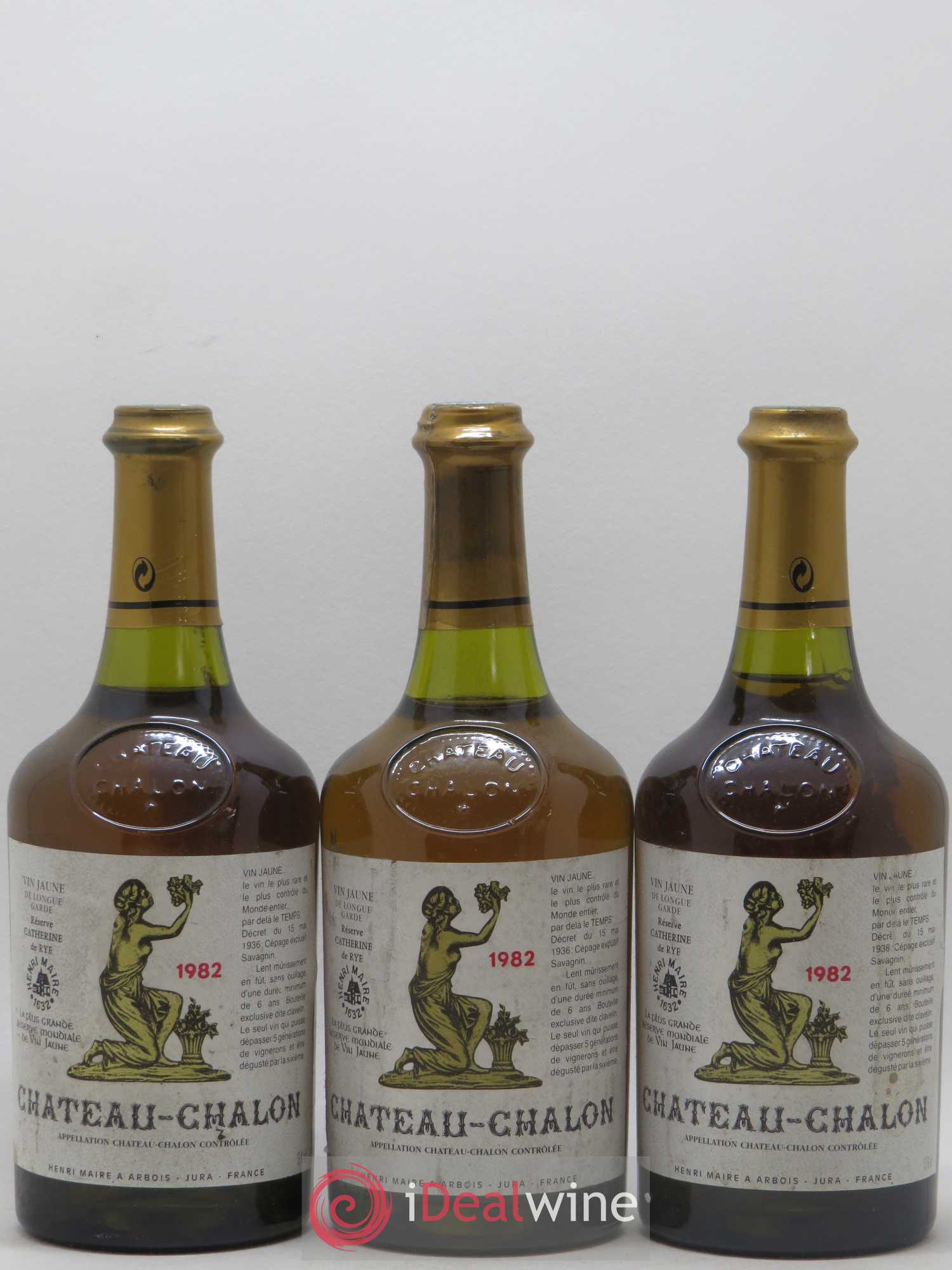Château-Chalon Reserve Catherine Rye H. Maire 1982 - Lot de 3 bouteilles - 0