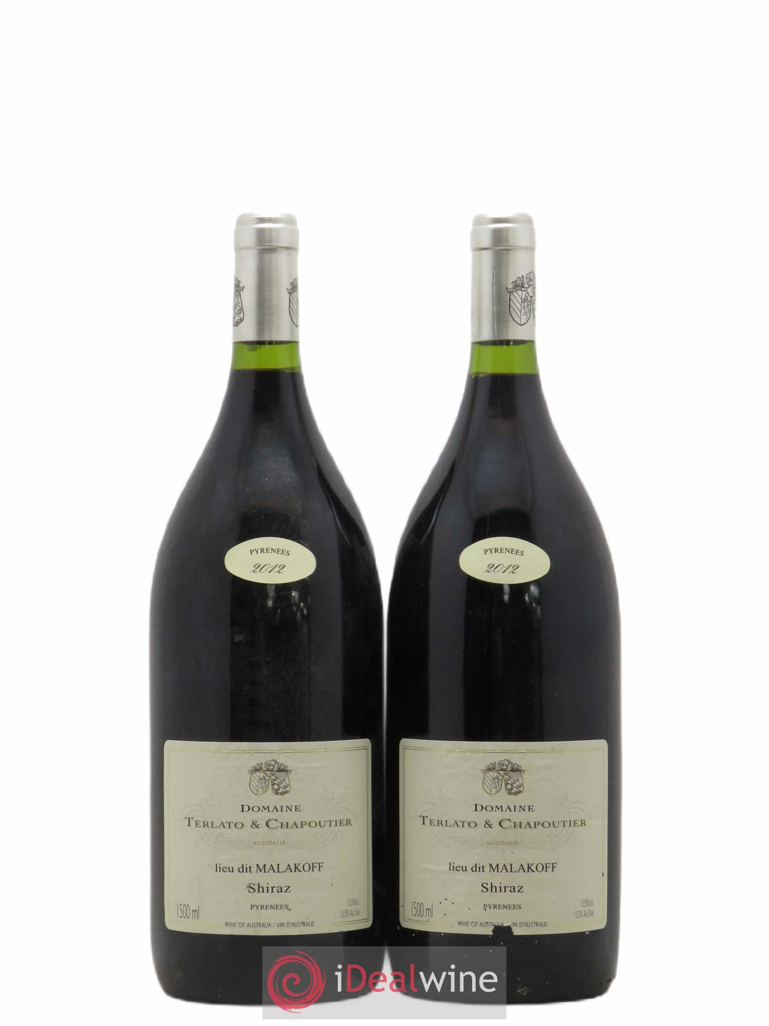 Australie Shiraz Pyrénées Lieu dit Malakoff Domaine Terlato et Chapoutier 2012 - Posten von 2 Magnum - 0