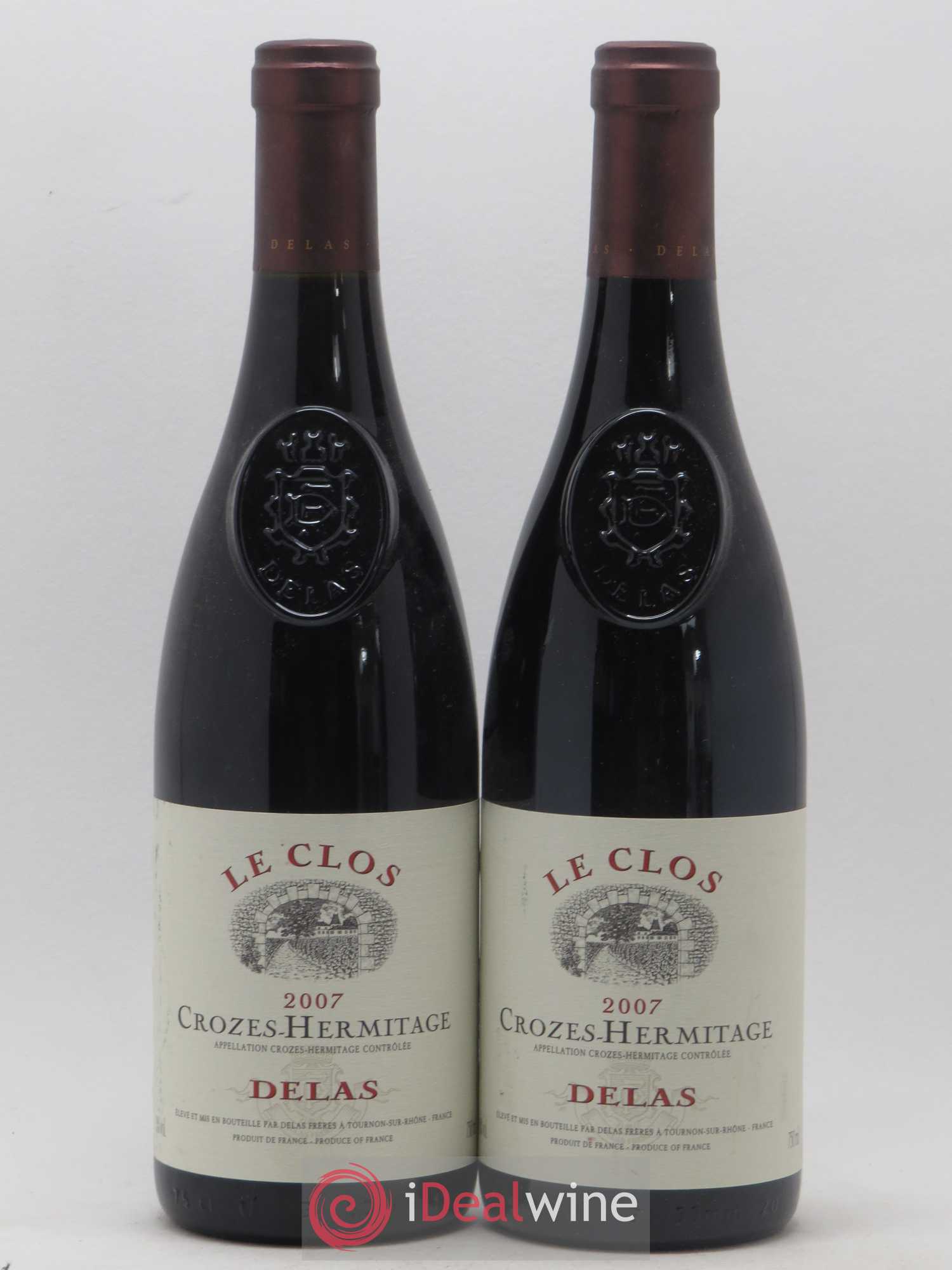 Crozes-Hermitage Le Clos Delas Frères 2007 - Lot de 2 bouteilles - 0