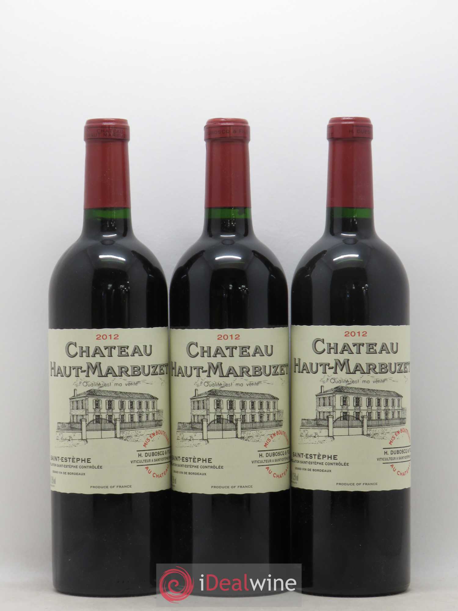 Château Haut Marbuzet 2012 - Lot de 12 bouteilles - 1