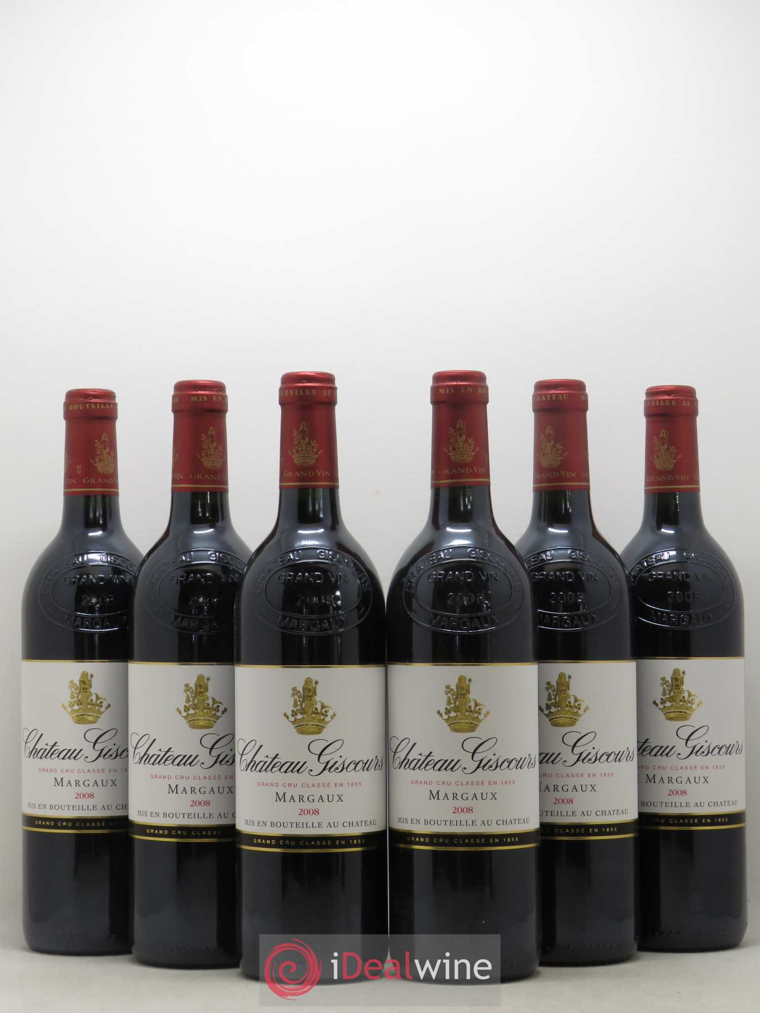 Château Giscours 3ème Grand Cru Classé 2008 - Lot de 6 bouteilles - 0