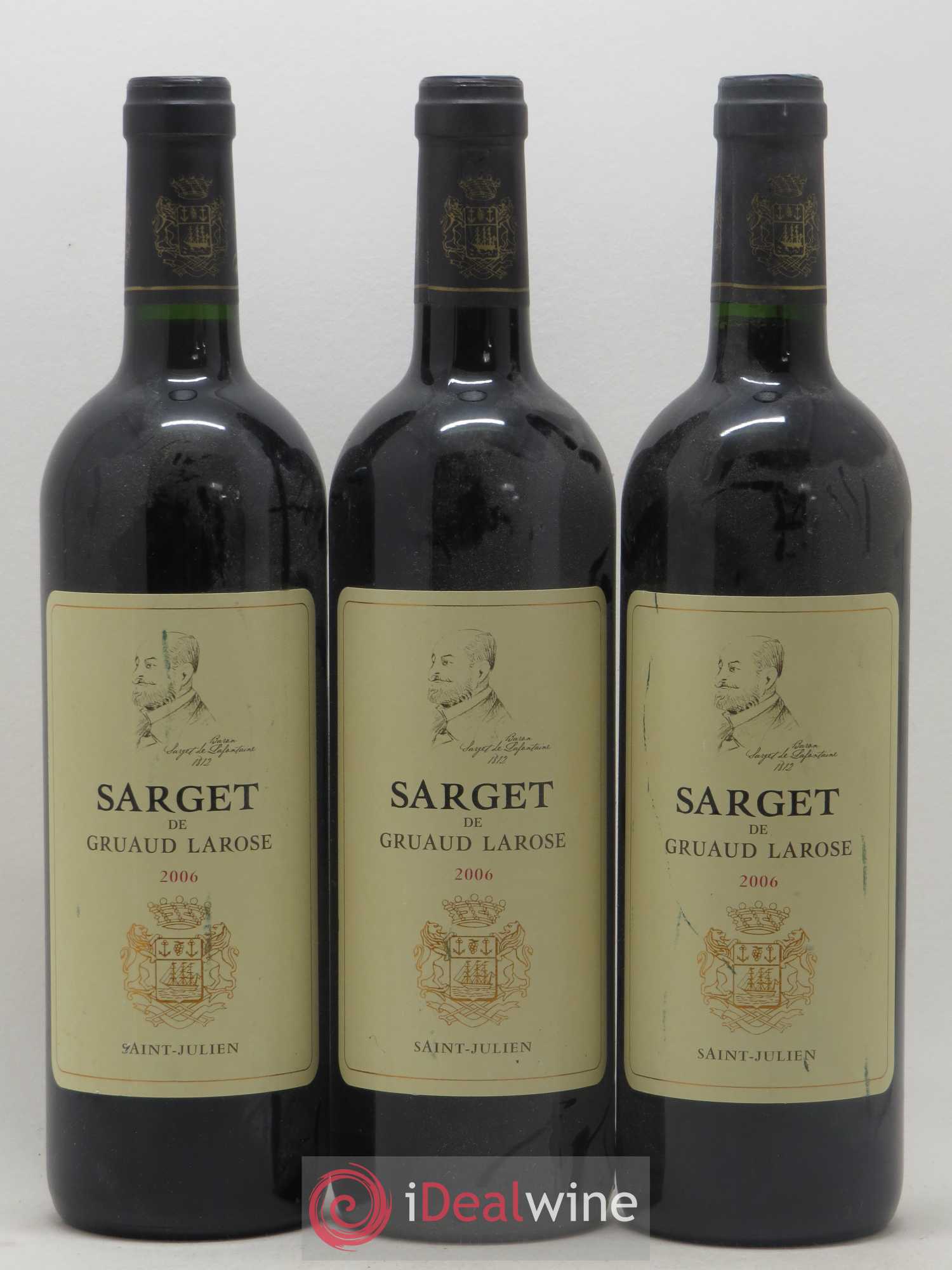 Sarget de Gruaud Larose Second Vin 2006 - Lot de 3 bouteilles - 0