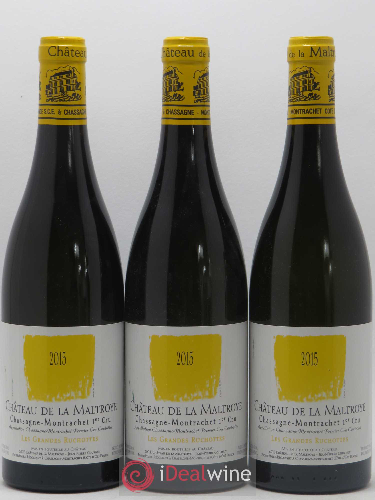 Chassagne-Montrachet 1er Cru Grandes Ruchottes Château de la Maltroye 2015 - Lot de 3 bouteilles - 0