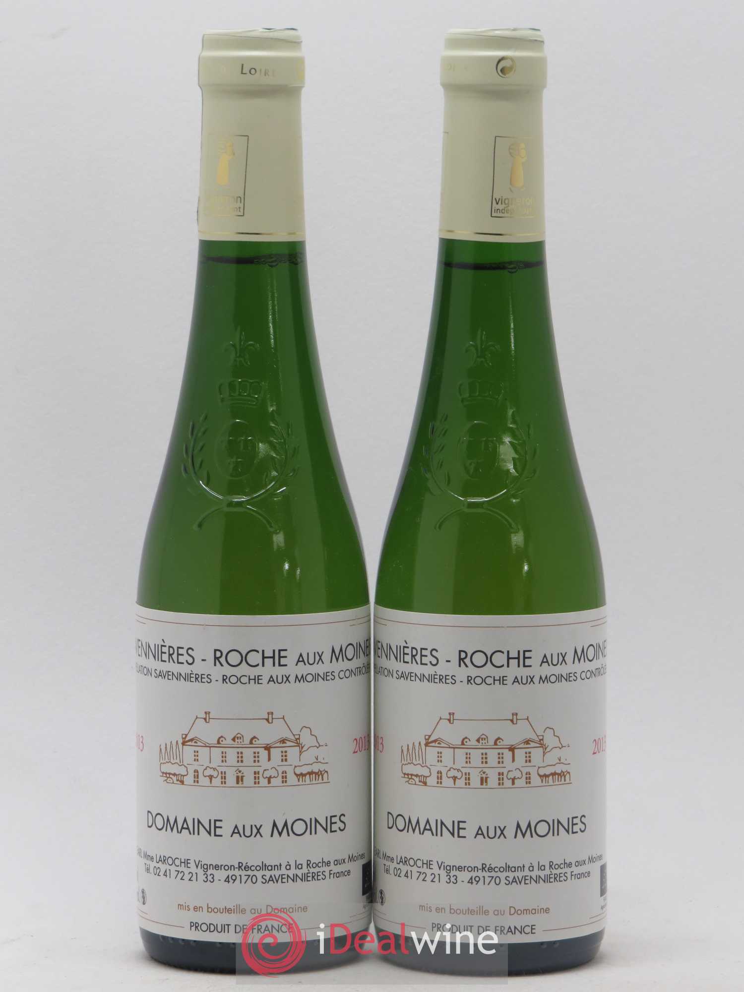 Savennières Roche aux Moines Domaine aux Moines (sans prix de réserve) 2013 - Posten von 2 Demi-Flaschen - 0