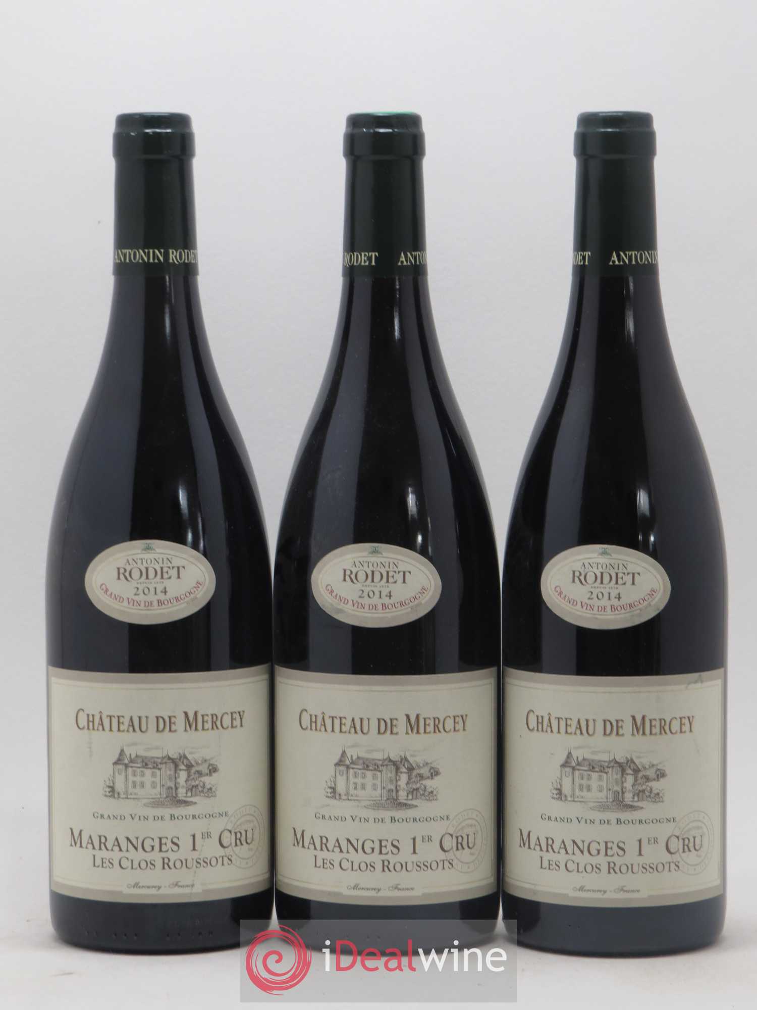 Maranges 1er Cru Les Clos Roussots Château De Mercey 2014 - Posten von 3 Flaschen - 0