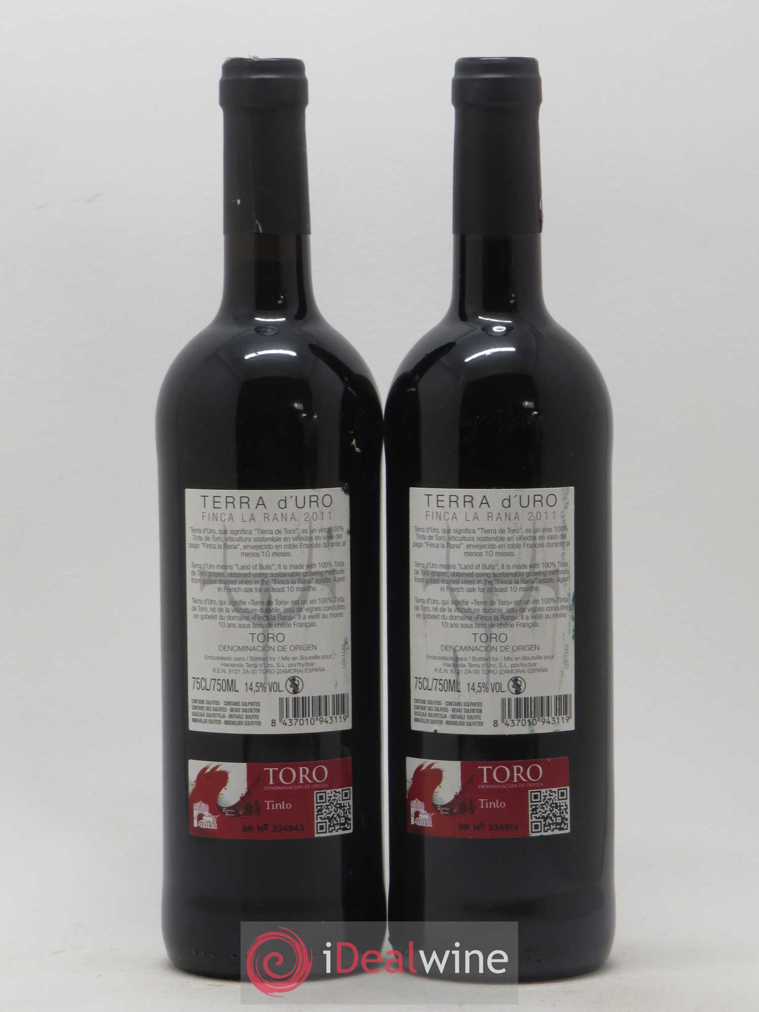 Toro Terra D'Uro Finca La Rana Hacienda 2011 - Posten von 2 Flaschen - 1